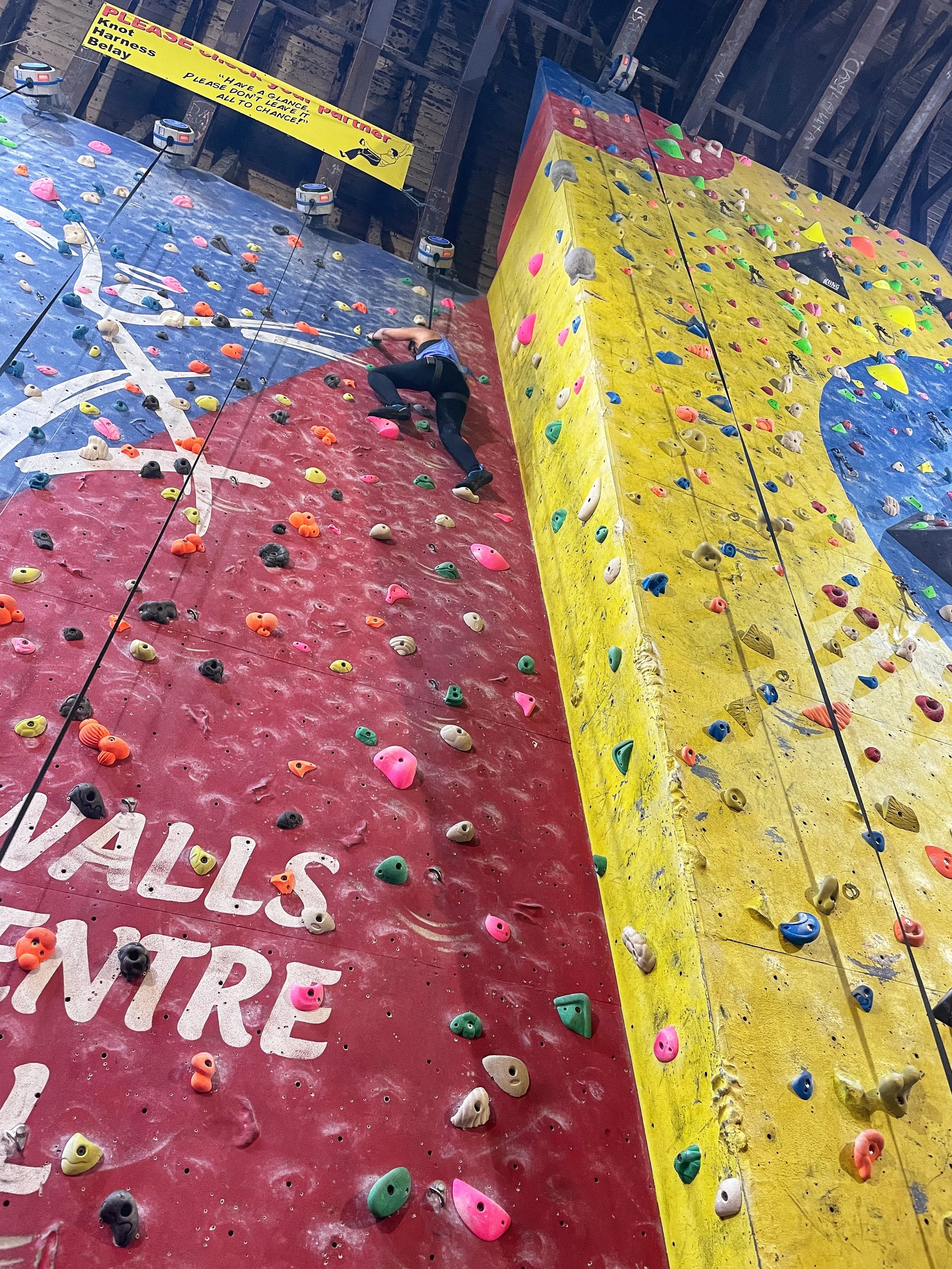 introduction to rock climbing session with yonder adventure company