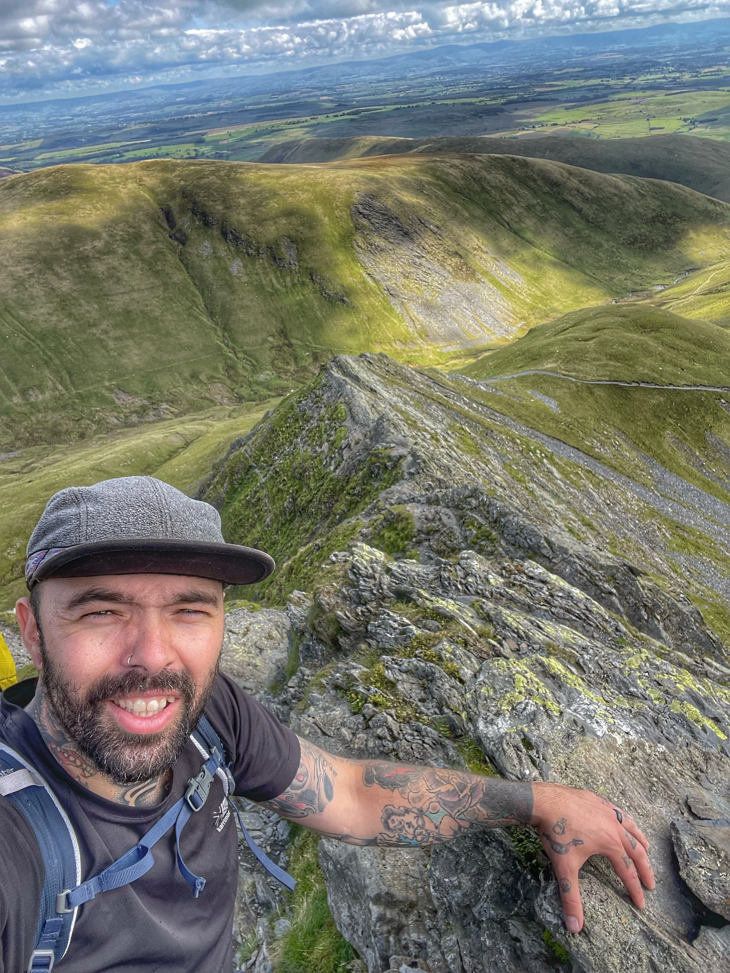 traversing sharp edge ridge on blencathra guided scrambling - yonder adventure company