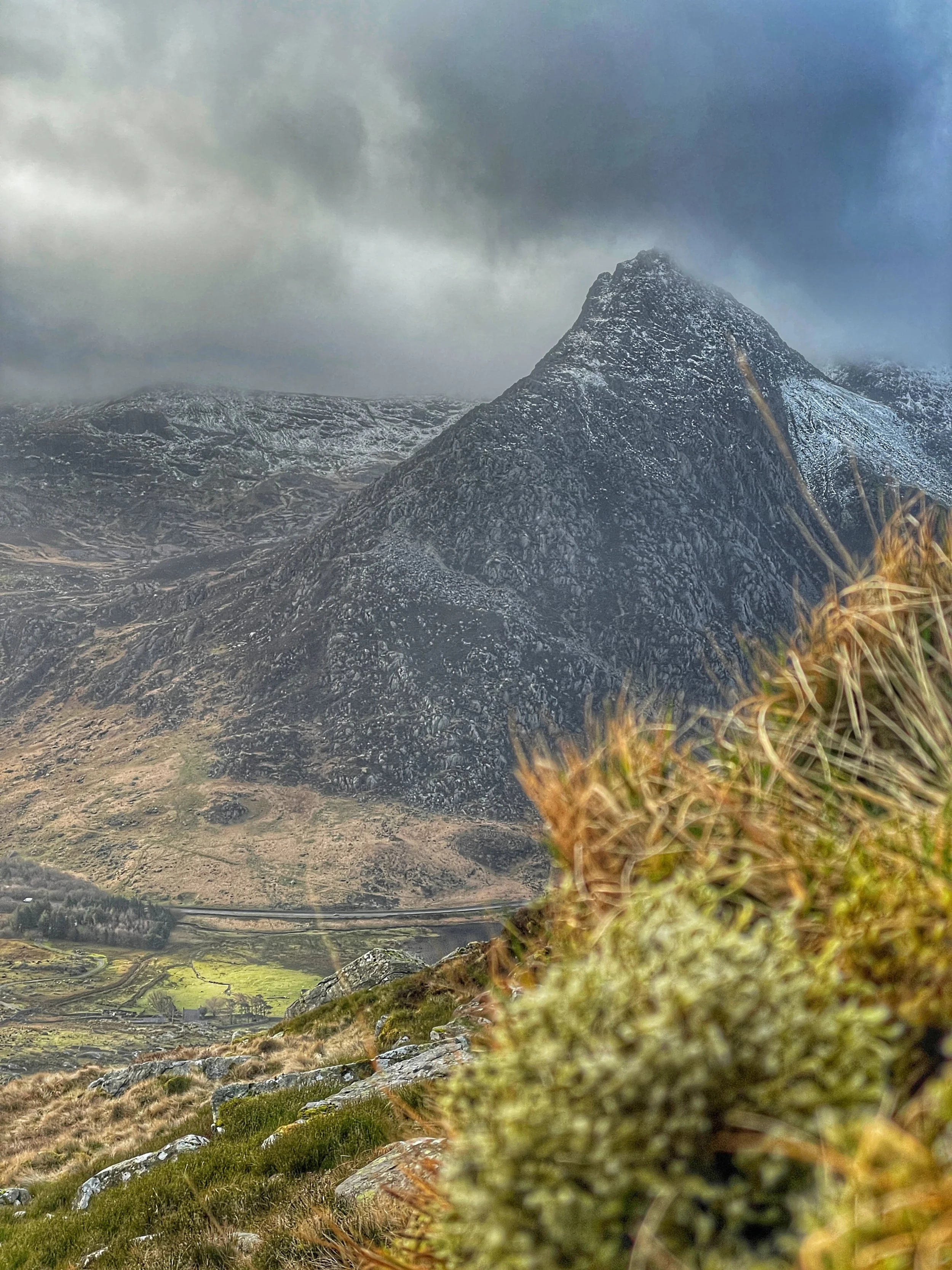 A dramatic view over to Tryfan From Pen Yr  Ole wen- Carneddau mountains guided hike