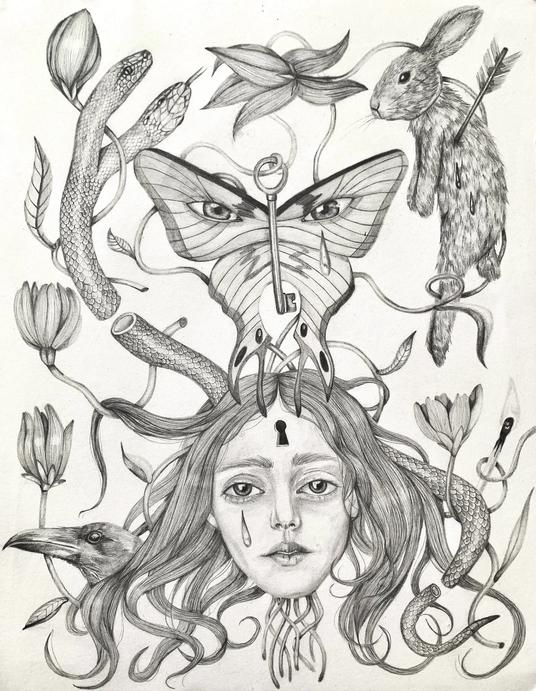  untitled 2020 
 23 × 30,5 cm pencil on paper