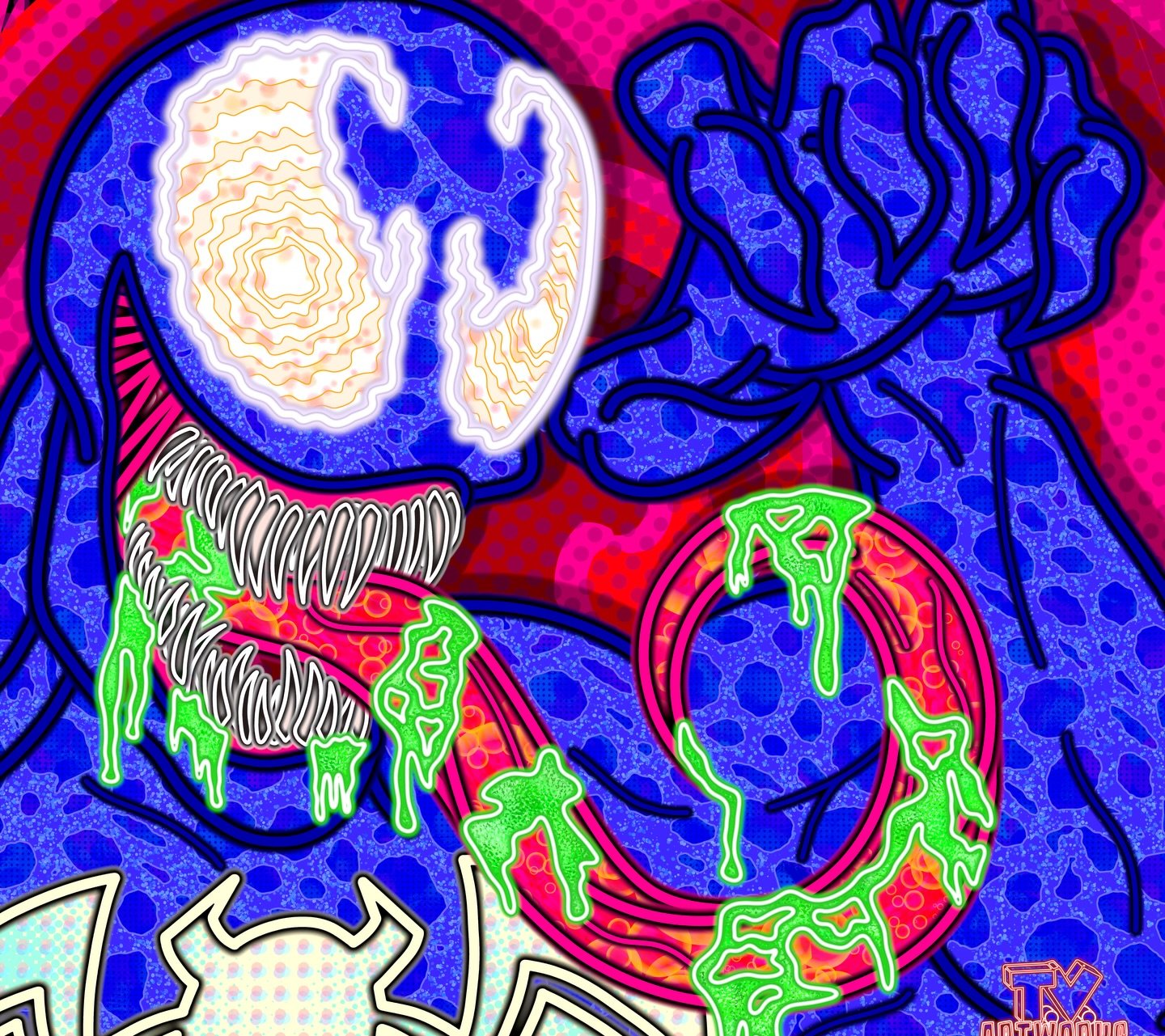 I&rsquo;ve had this job my pocket for months now, but with @megaconorlando approaching in a couple of months, I thought it might be a good time to share that I finally created a #Venom piece, and it will be on the back cover of the MegaCon Exclusive 