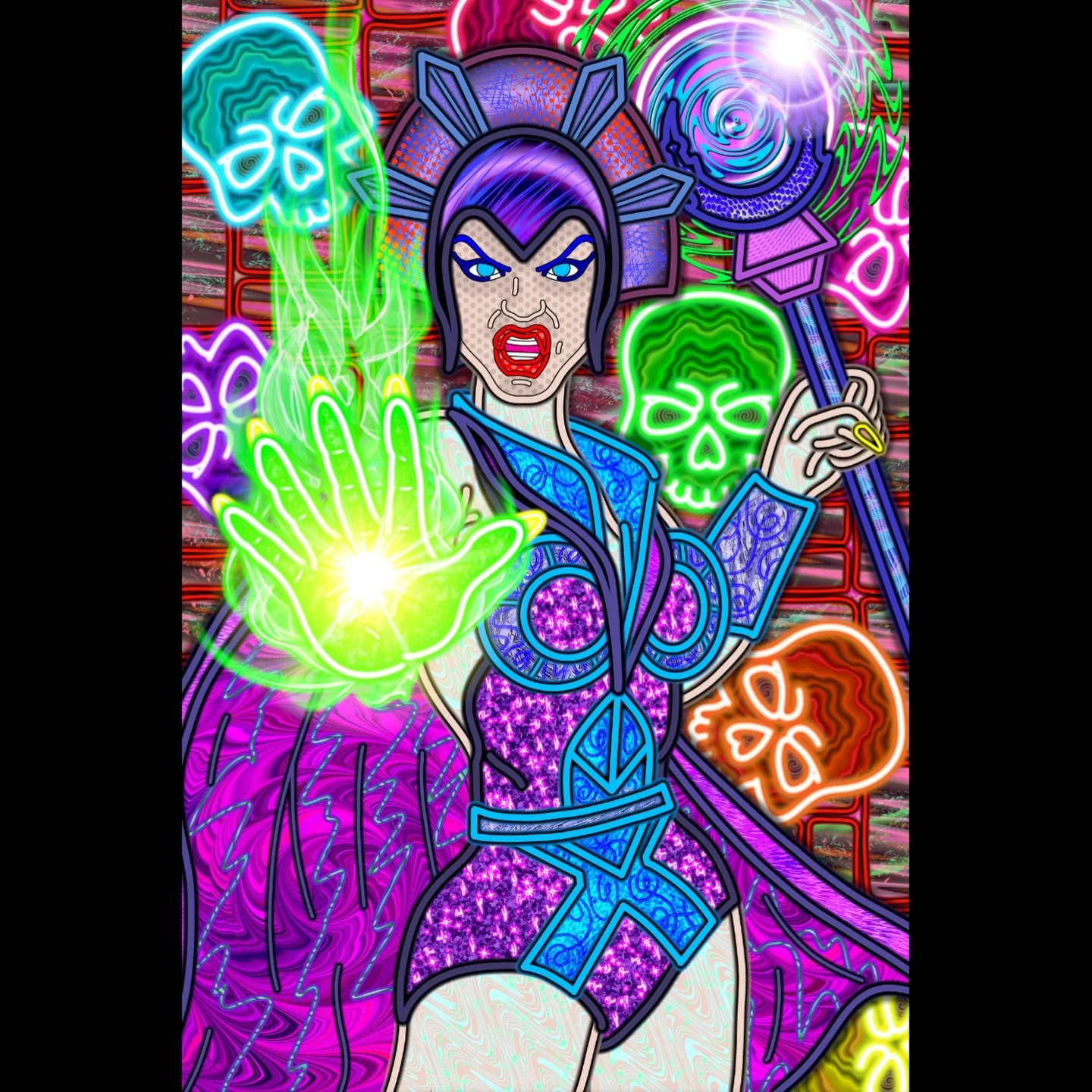 Going all the way back to 1984 for this one. Evil Lyn might be my first memory of a badass female magic weirder. Swipe for a closer look at the inlays.
#EvilLyn #mastersoftheuniverse #tvartworks @xppen