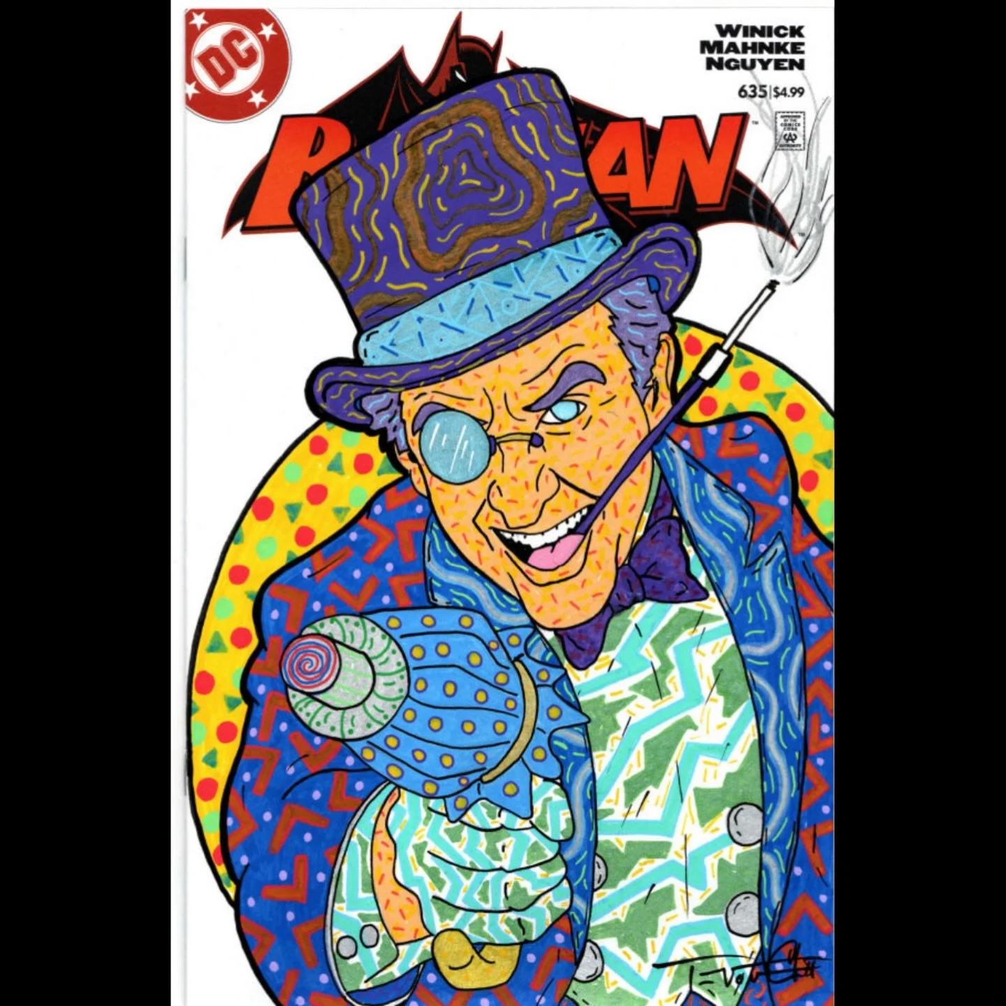 Penguin from Batman 1966. I finished this while I was at MegaCon. This odd design flowed pretty quickly. Those always surprise me. DM me if interested.
#thepenguin #batman #sketchcover #tvartworks