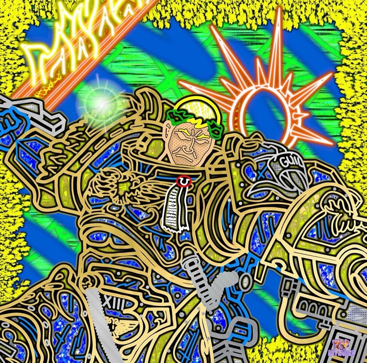Back in 2020, pandemic era, I lost my job, was just trying to get my footing in the art scene. This is one of a handful of commissions that helped pay bills and made me consider this is a career path. That whole period of time as a blessing in disgui