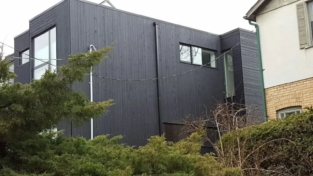Completed Maibec black cladding on modern Toronto home - North Riverdale by Odin Agnuk