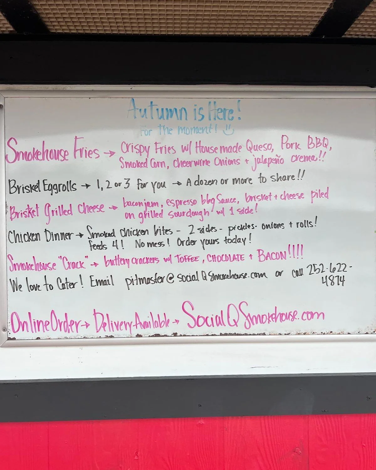 Welcoming in fall with some hot new specials!