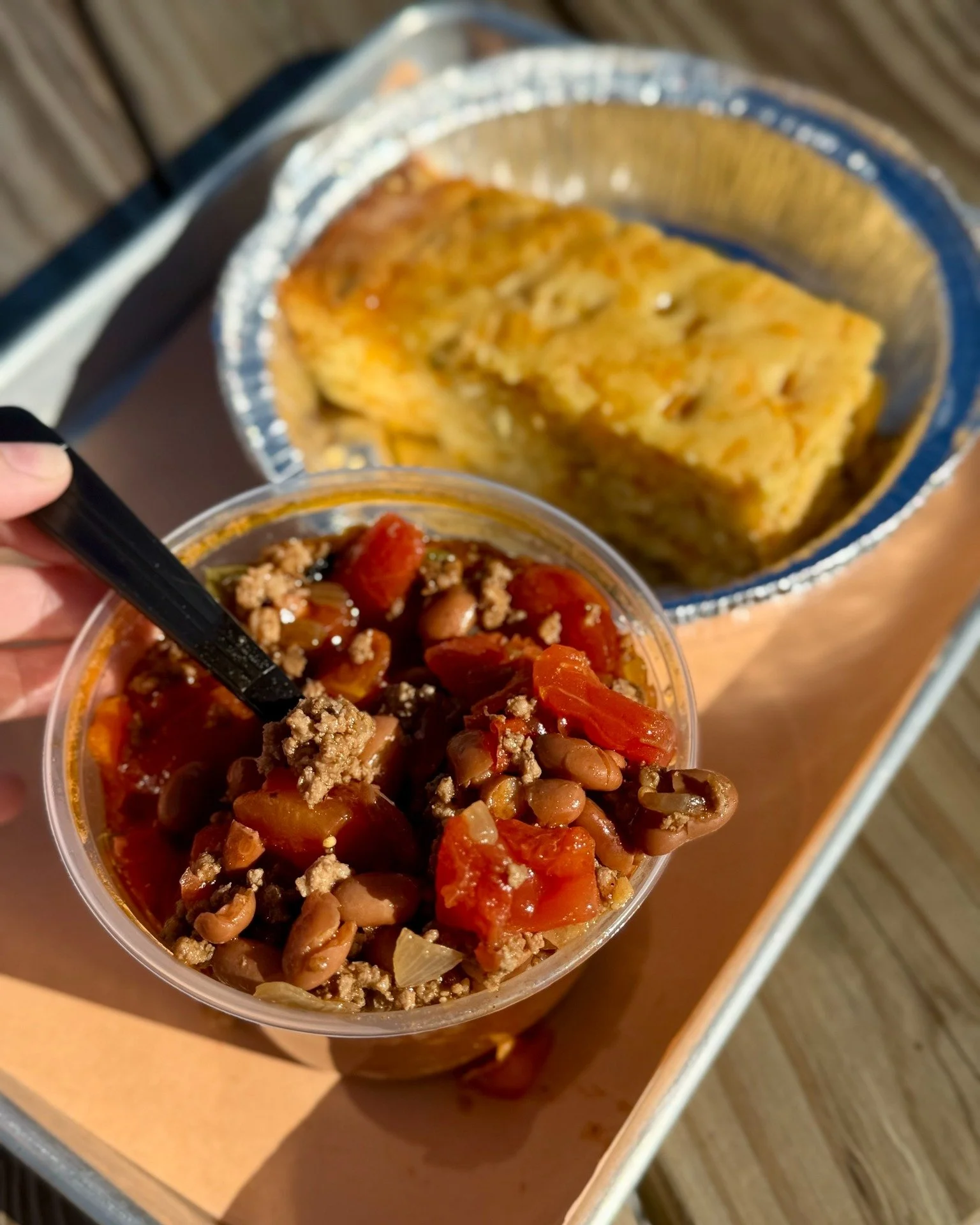 This weather calls for Smokehouse Chili: made with fresh ground brisket. 😋