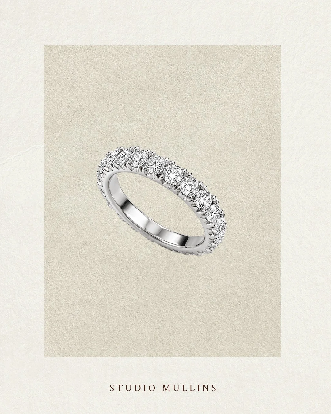 Cutdown Eternity Band in Platinum
