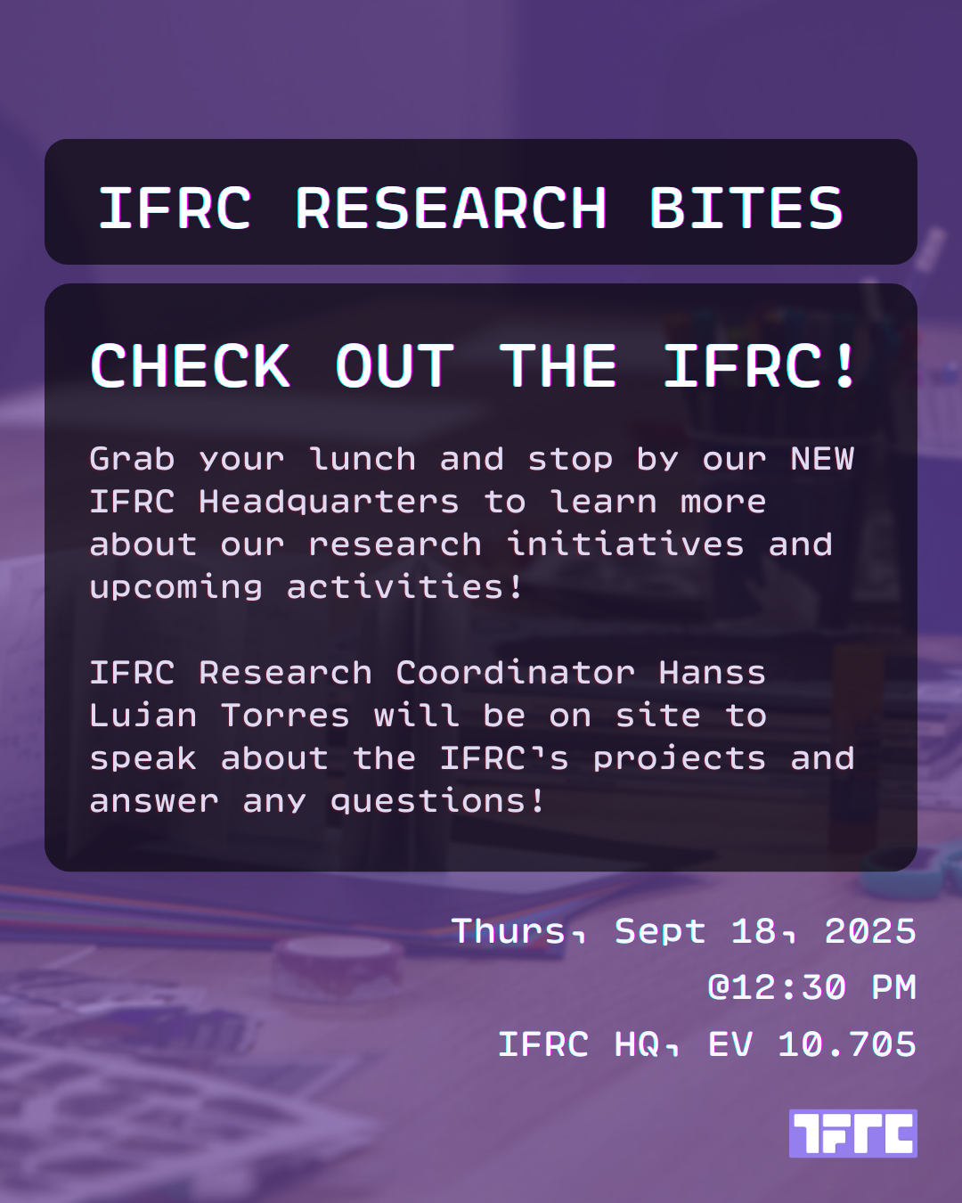 Research Bites: Meet the IFRC