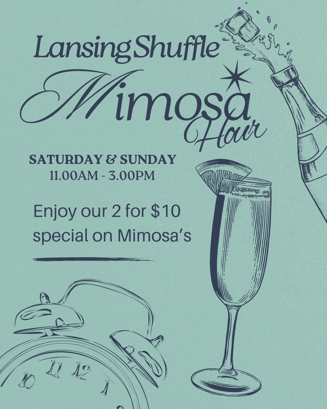 Mimosa Hour at Lansing Shuffle 
