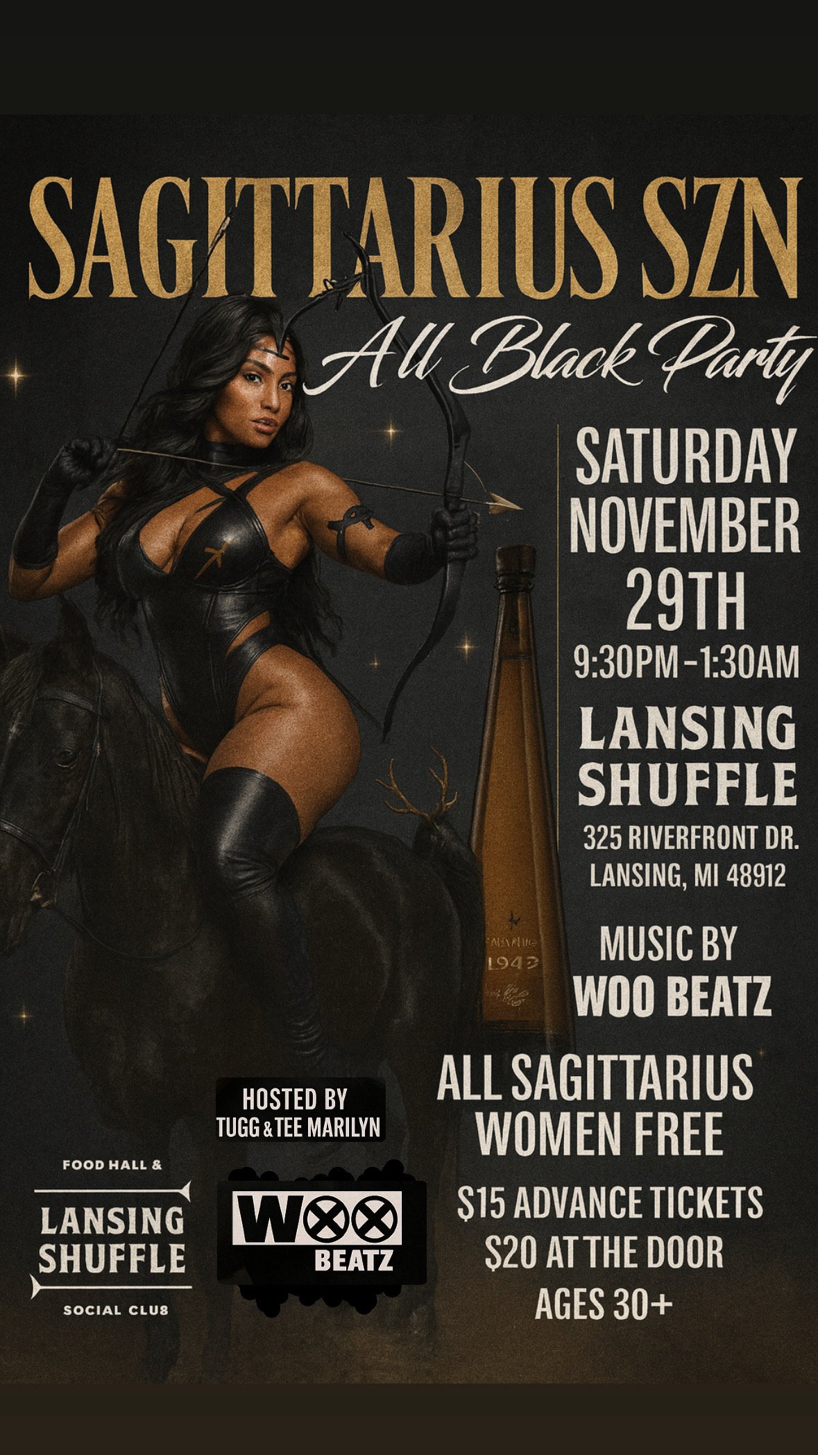 Sagittarius SZN - All Black Party