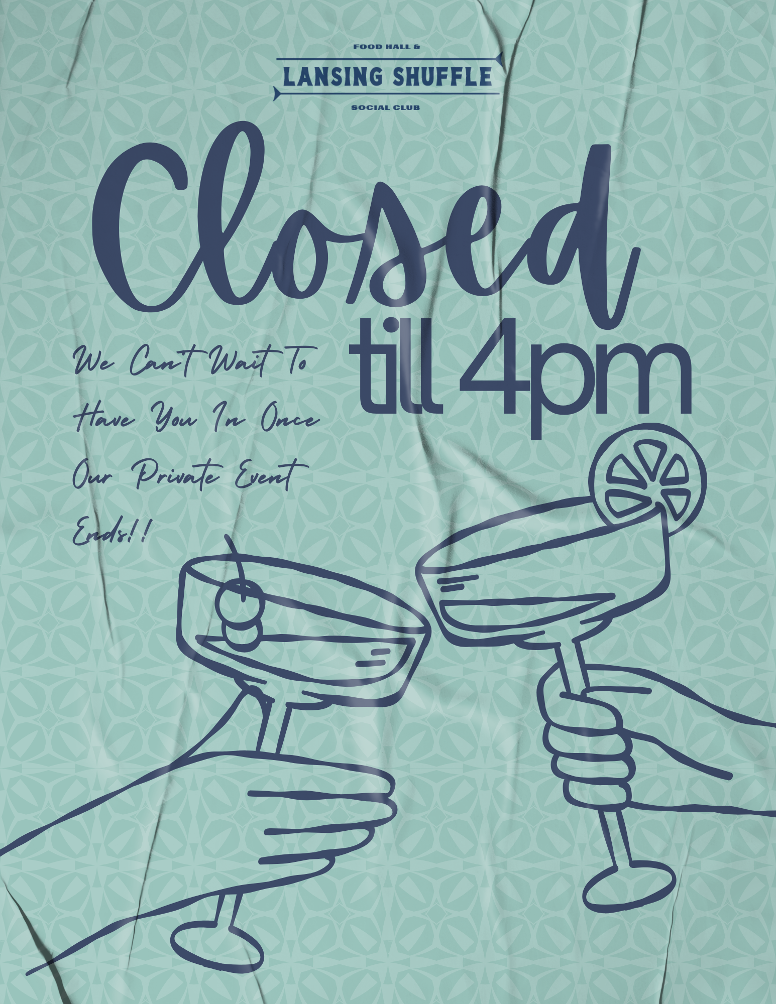 CLOSED TILL 4 PM 