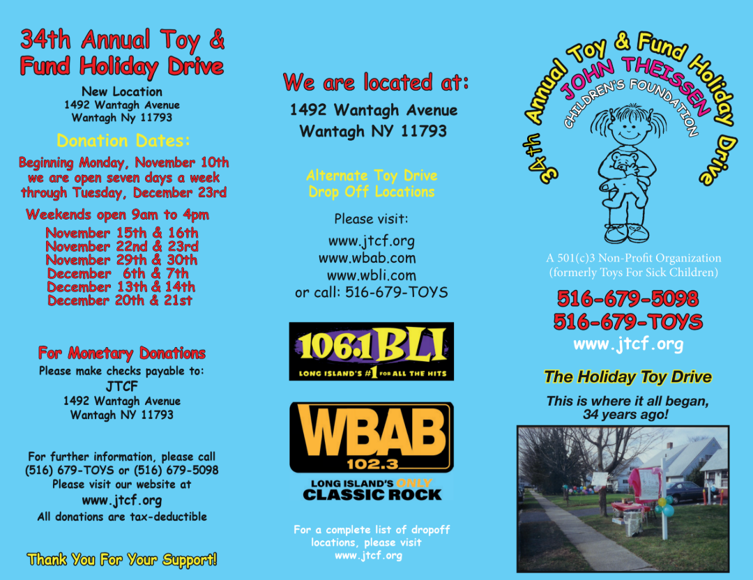 34 TH ANNUAL JTCF LONG ISLAND TOY DRIVE