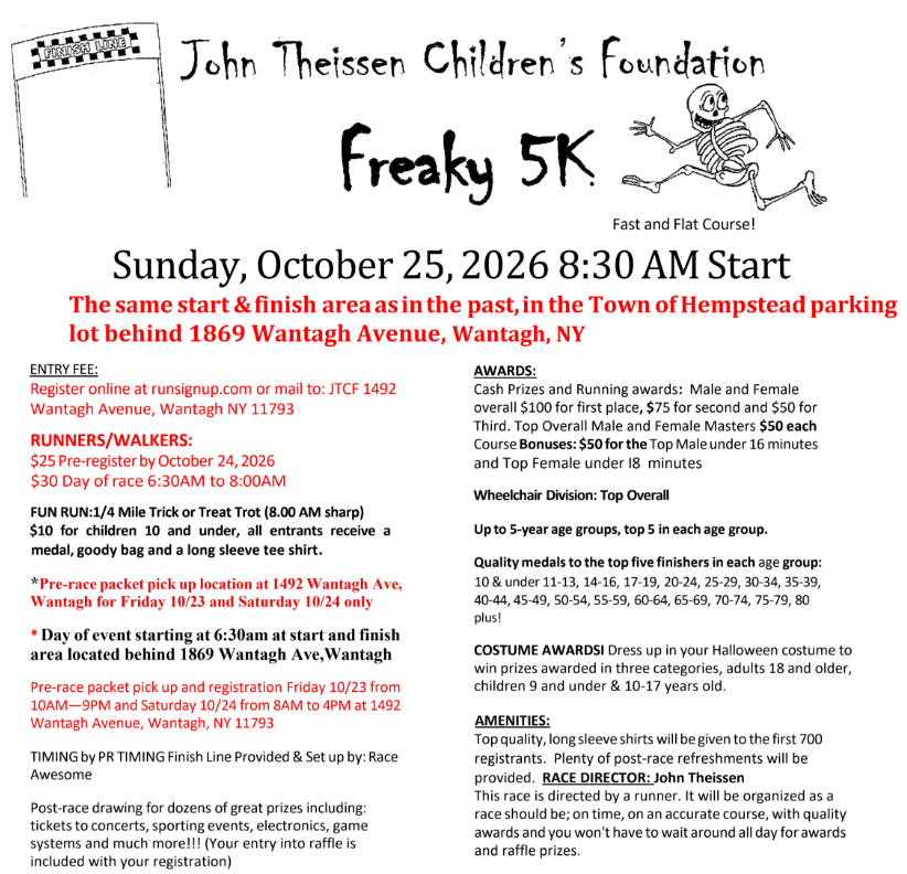 JTCF 2026 FREAKY 5K
