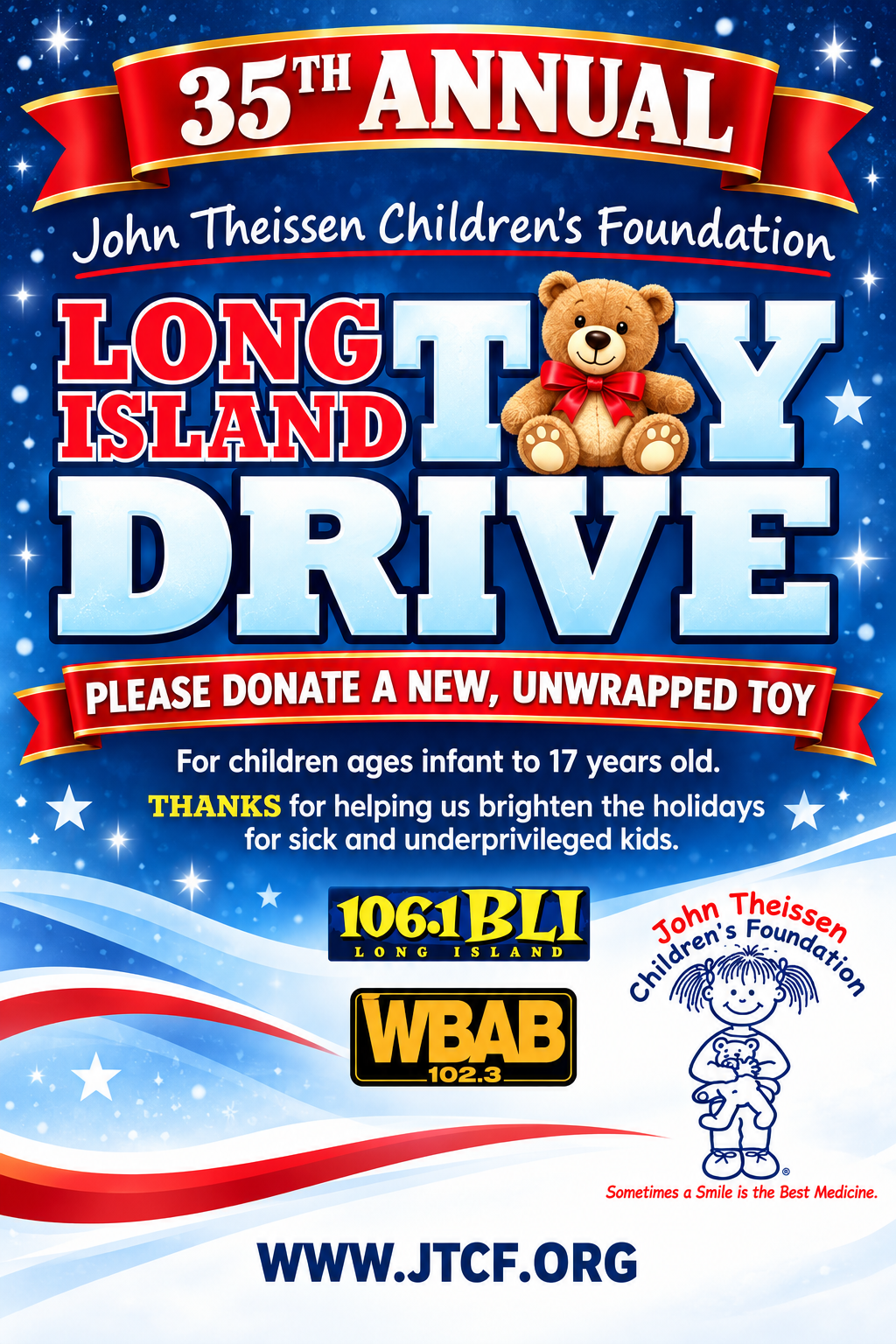 JTCF ANNUAL HOLIDAY TOY DRIVE