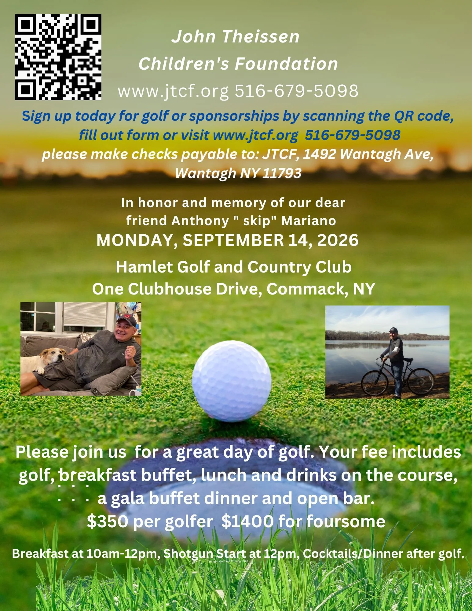 CLICK TO GET TIX TO JTCF GOLF OUTING!