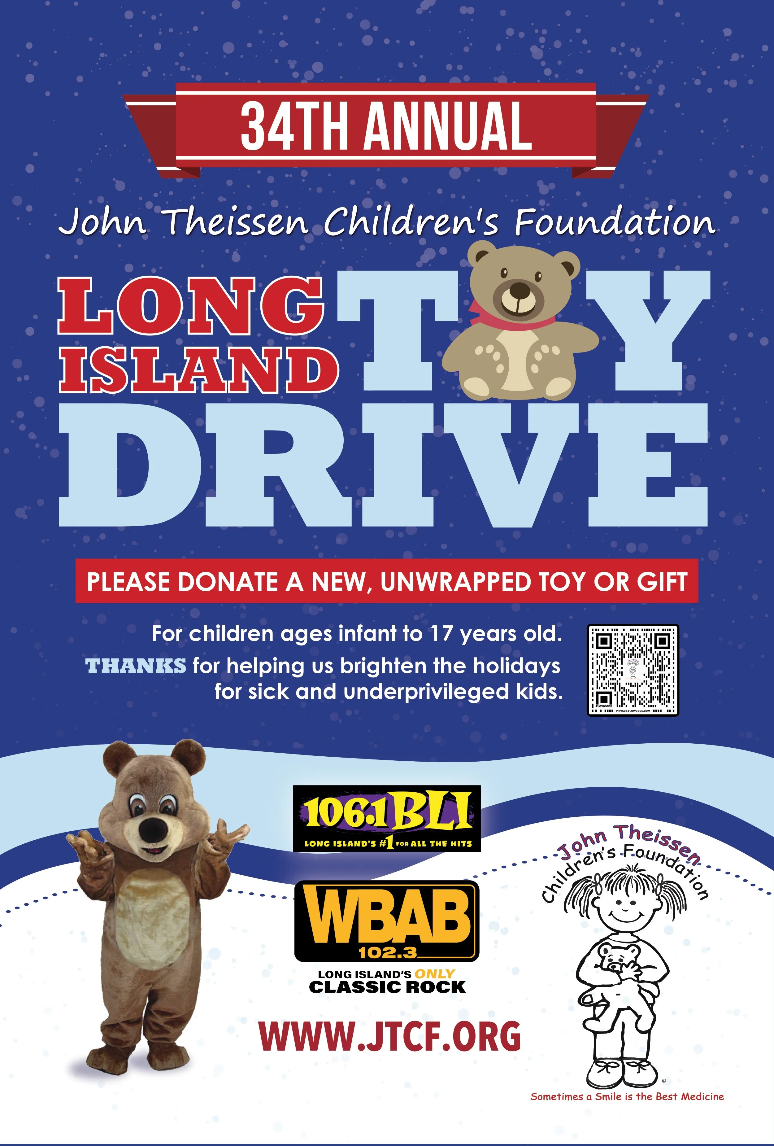 34 TH ANNUAL JTCF LONG ISLAND TOY DRIVE