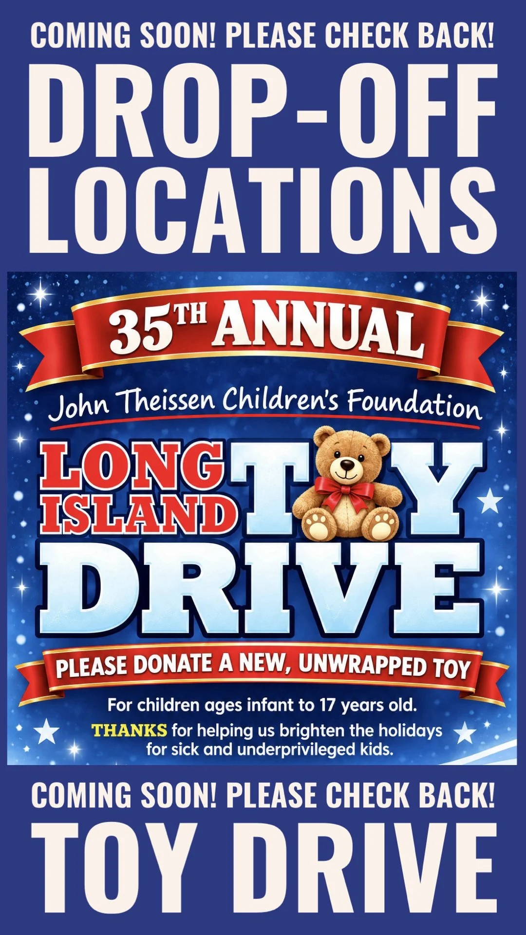 TOY DRIVE DROP-OFF LOCATIONS