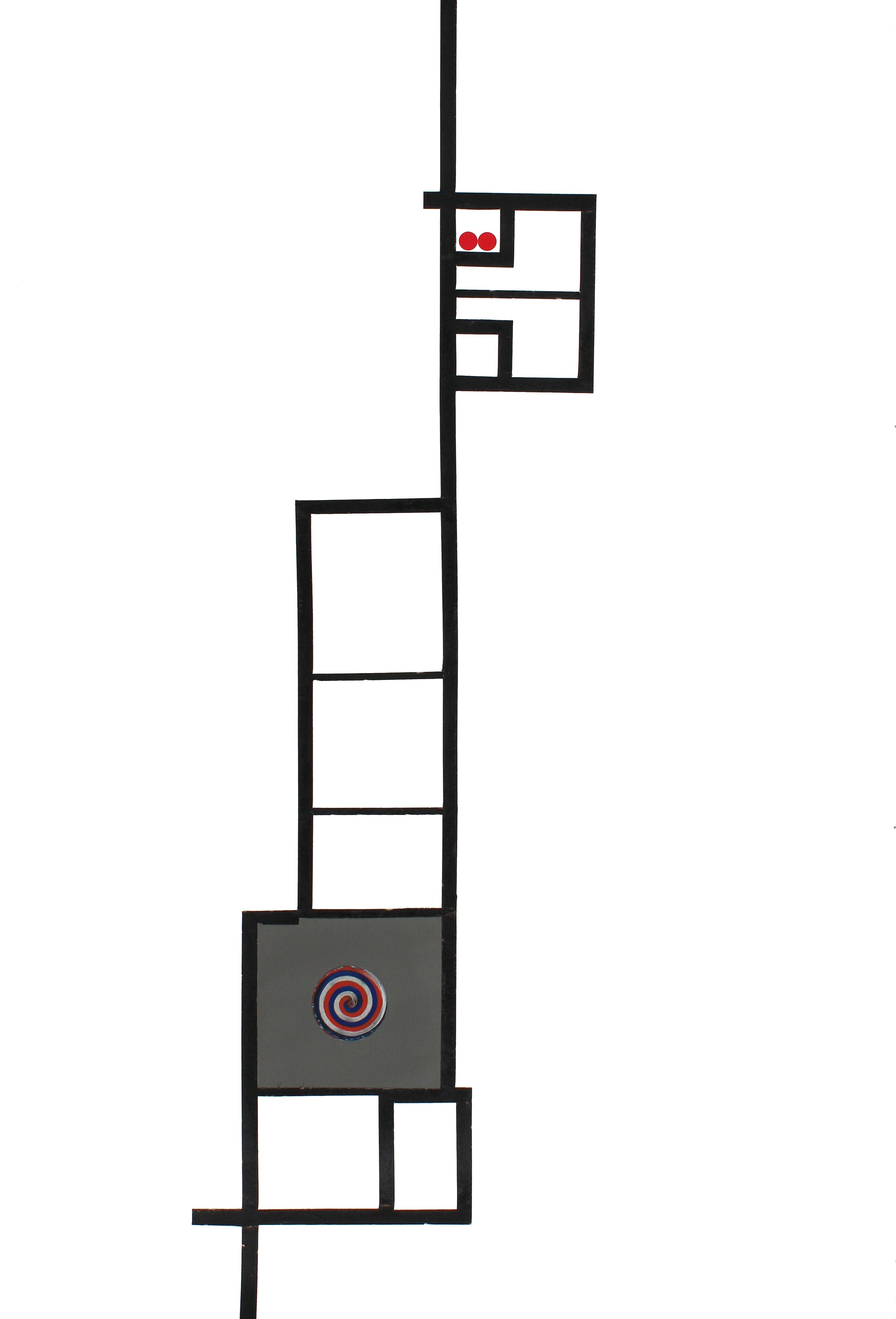 THIS IS WHAT I LOVE, 2021, PASTEL, ACRYLIC, ASPHALTUM + COLOR AID PAPER, 44" X 30"