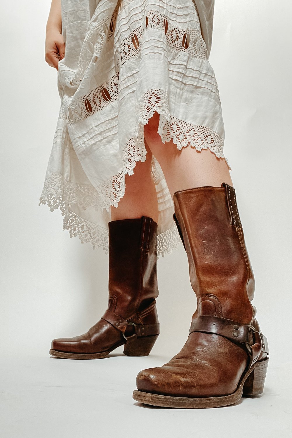 Vintage Frye Harness Boots (W — Iron Pony Shop