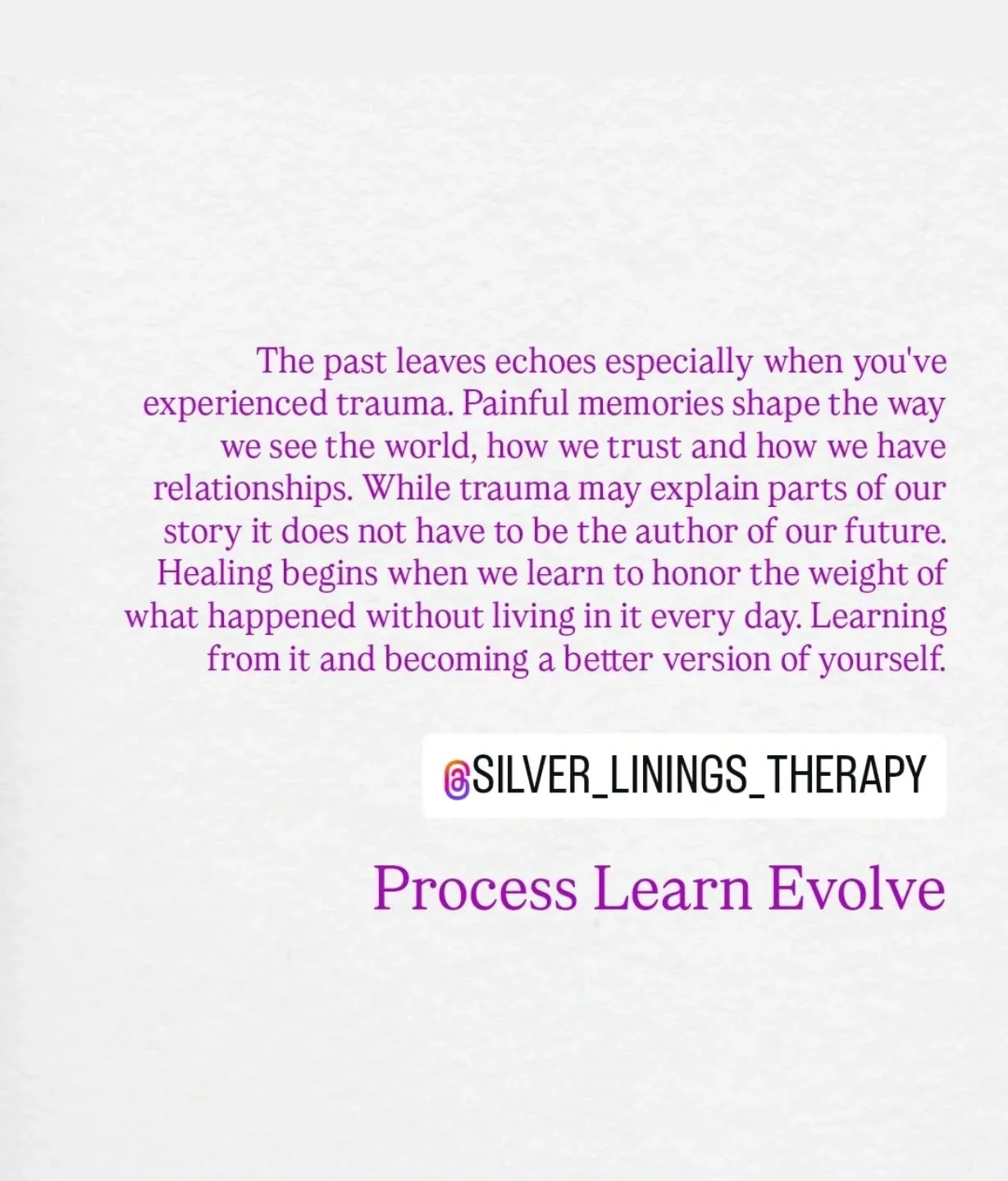 To learn from trauma means to recognize its imprint. Acknowledge the survival skills it forced you to build, the resilience it carved into your soul and the empathy it planted in your heart. Recognising staying trapped in the trauma, reliving it as i