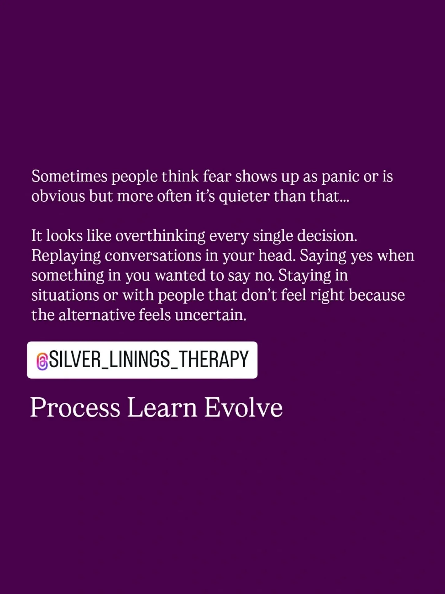 When you&rsquo;re functioning from fear the mind is usually trying to protect you from something it believes could hurt you. Rejection. Conflict. Being misunderstood. Being left. 

So you become real careful. You anticipate reactions. You manage othe