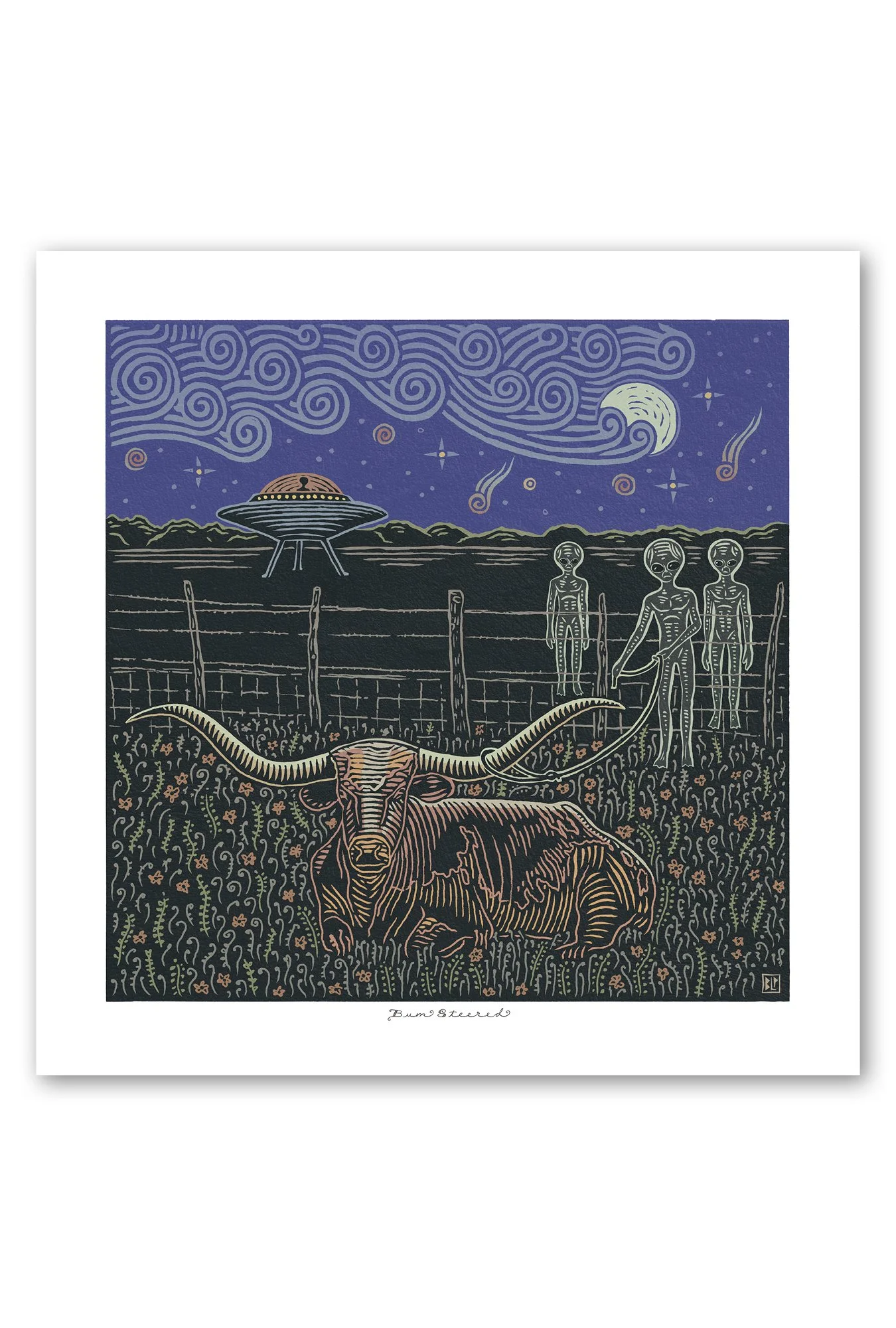 Bum Steered - Aliens Under a Starry Texas Night Sky