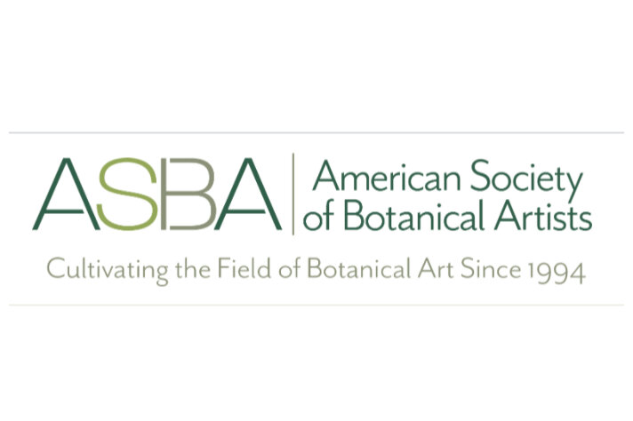Logo of the American Society of Botanical Artists with the text 'Cultivating the Field of Botanical Art Since 1994'.