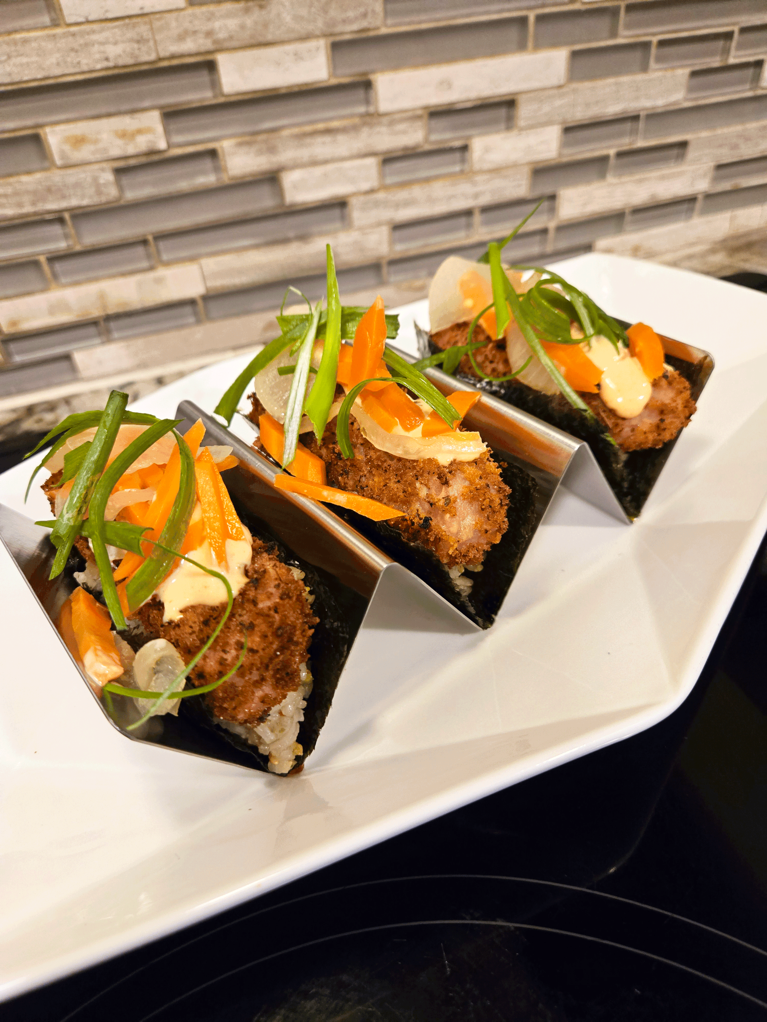 Crispy SPAM Nori Handrolls