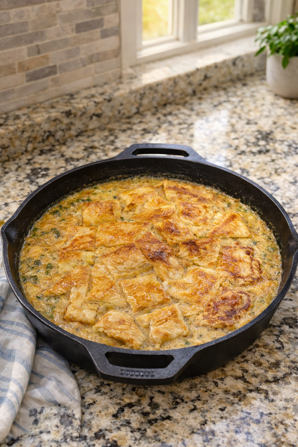 Cast Iron Skillet Beef Pot Pie