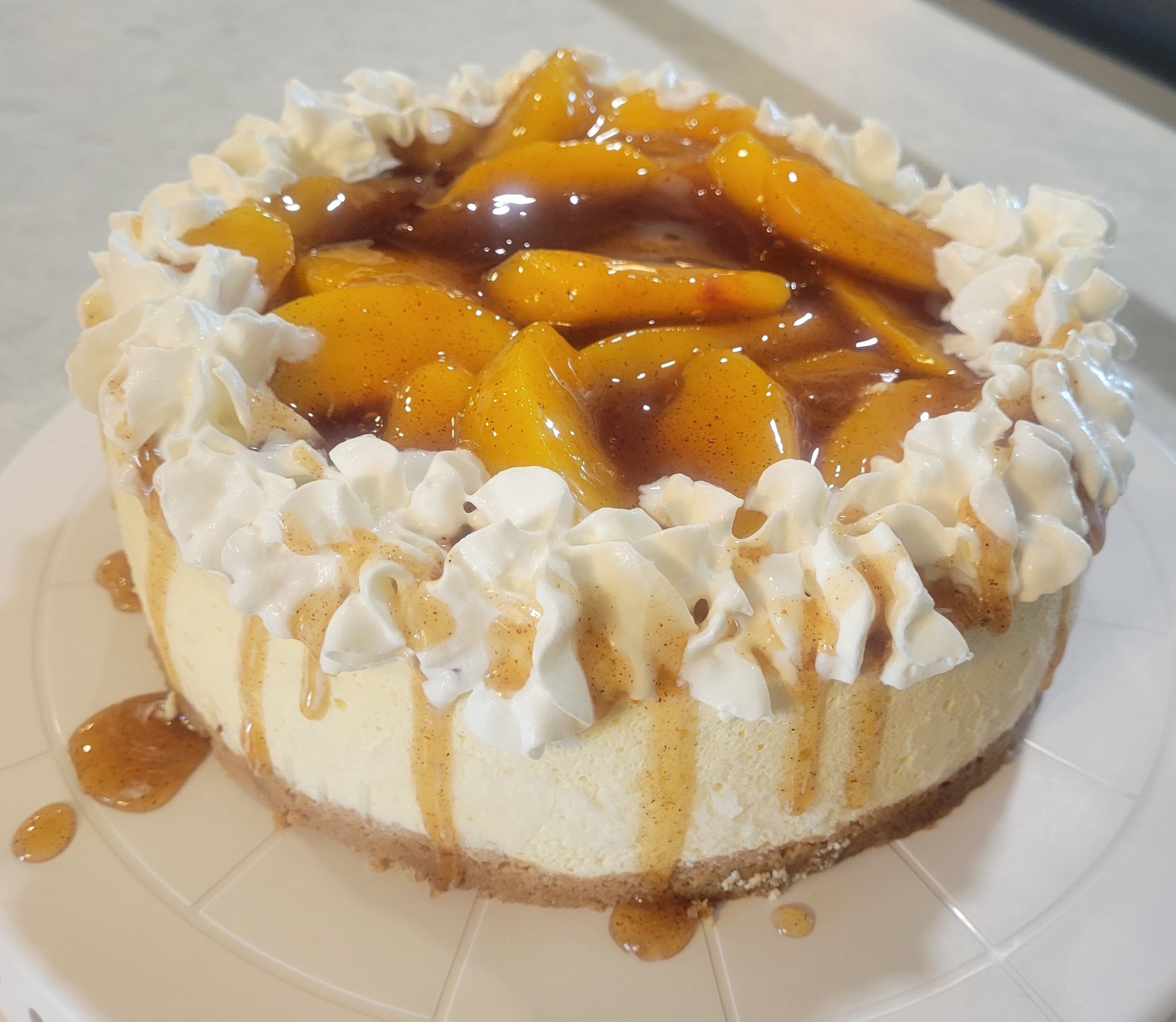 Peach Cobbler Topped Cheesecake — Marsh Meal Map