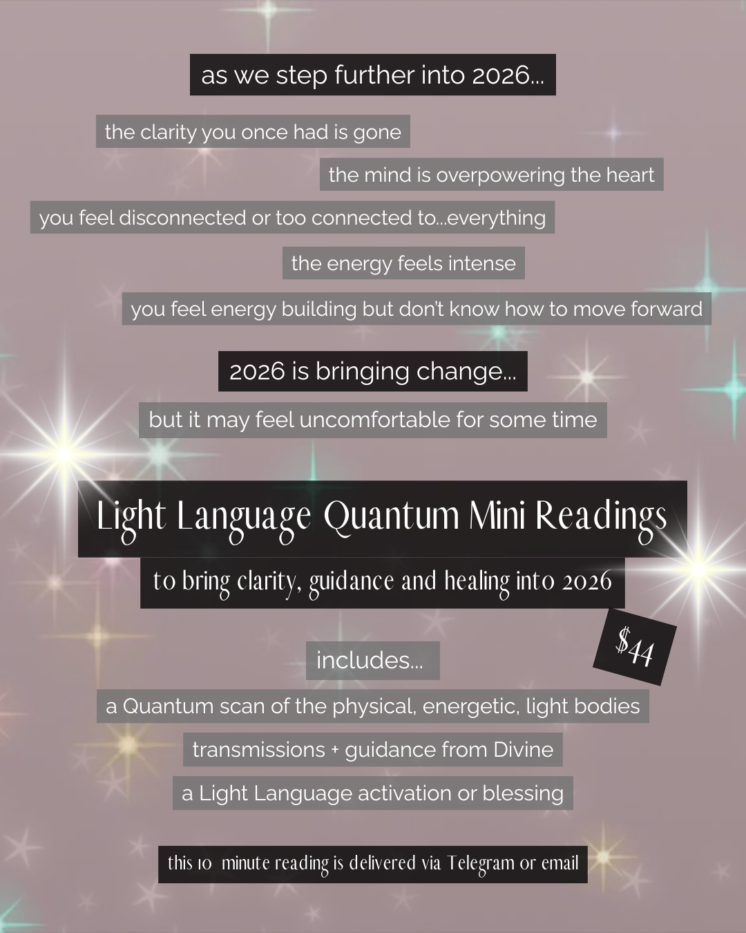 Light Language Quantum Mini Reading
