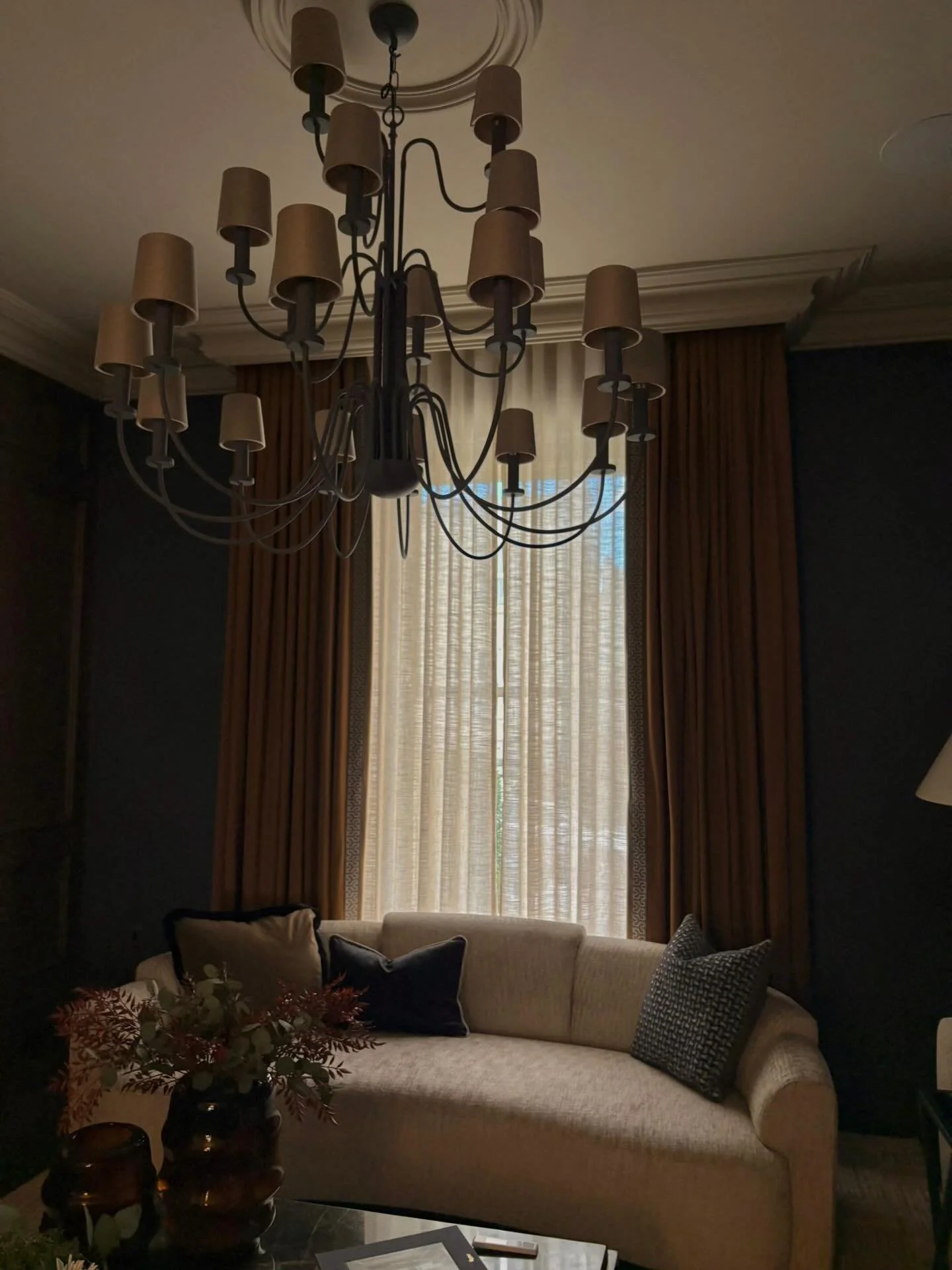Kicking off the year with another glimpse into our stunning house transformation in South Dublin ✨
&bull;
This week, we&rsquo;re highlighting the beautifully designed front living space and fireplace&mdash;exuding elegance, warmth, and a calming sens