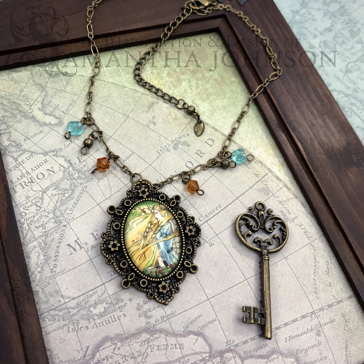 fantasy key necklace