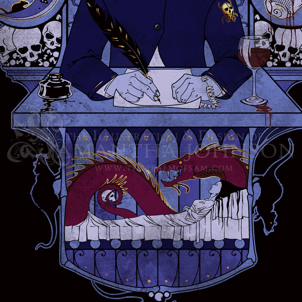 Edgar Allan Poe Printable Coloring Sheet | 4 Files