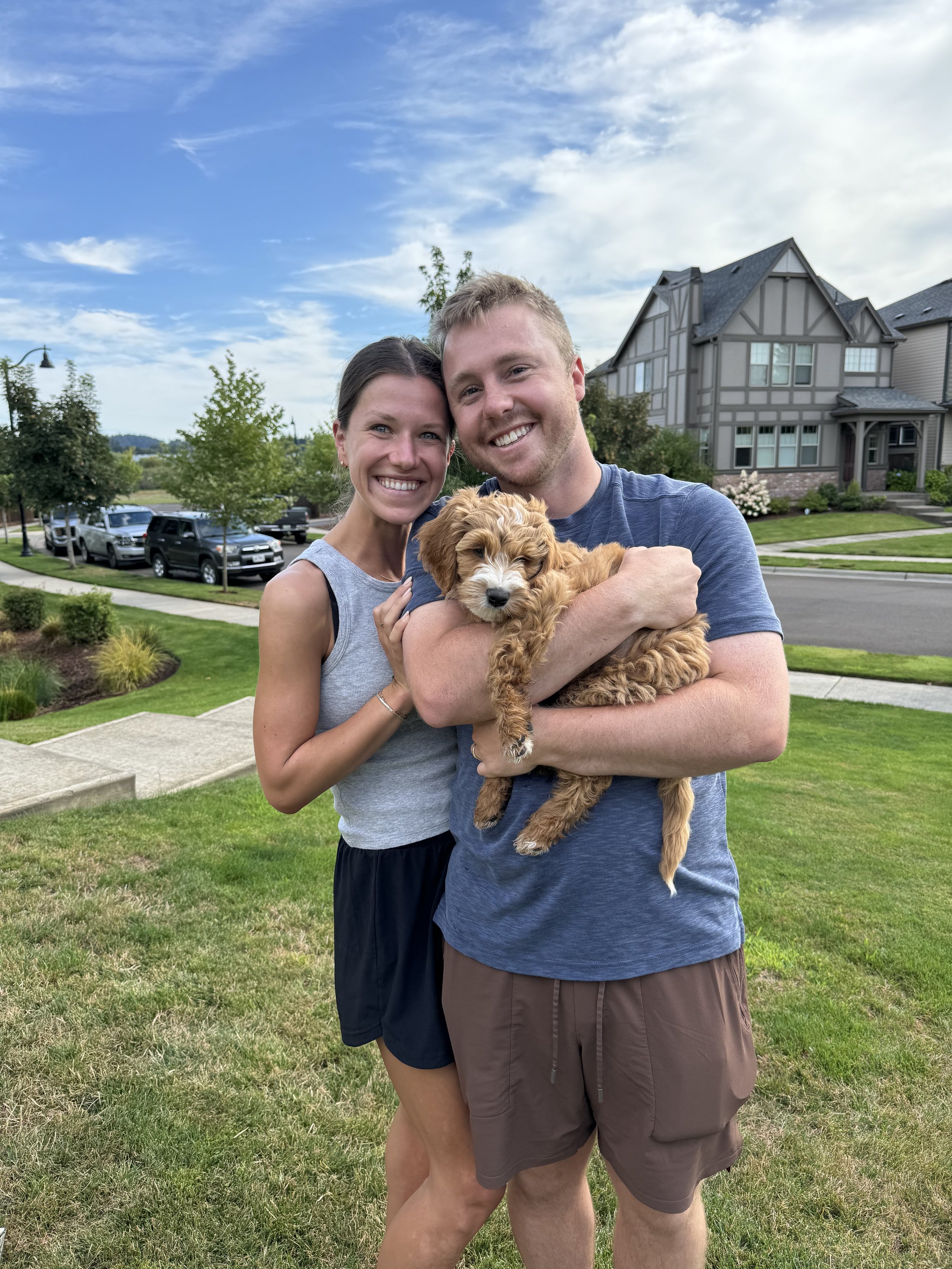 Goldendoodle puppy for Vancouver Washington family from High Desert Family Doodles