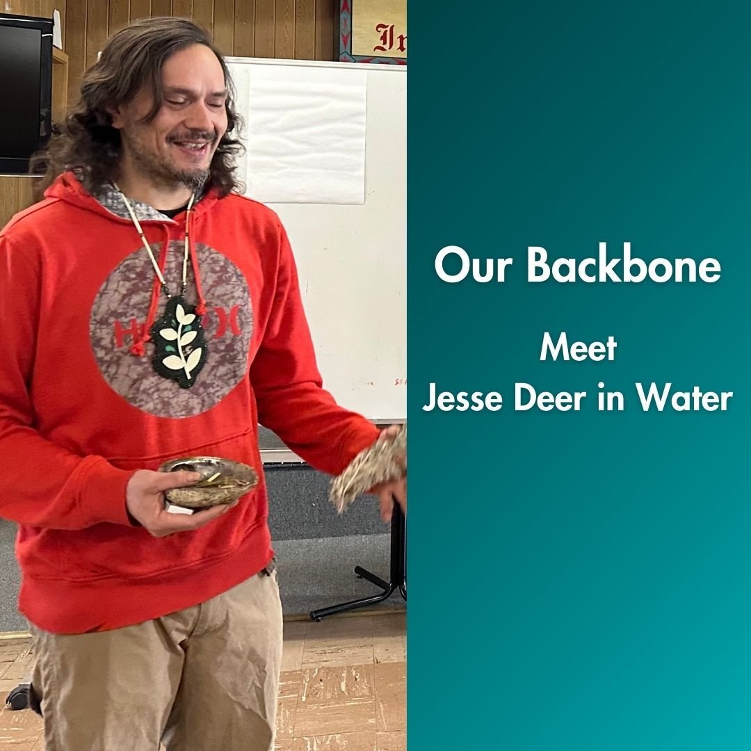 Meet Jesse Deer In Water (he/him): Our community organizer, a father of three, and friend/family to many, including plants/beings/elements within our family of creation.

Jesse is a Citizen of The Cherokee Nation of Oklahoma and visitor on Traditiona