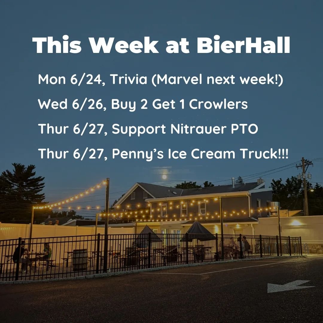 Just another week slinging crispy beers and hearty cheers...

Standard trivia tonight, make sure you reserve a space at next week's Marvel theme trivia with special prize giveaways for best cosplay!

Happy Hour 4-6pm every weekday.

Wednesday, come f
