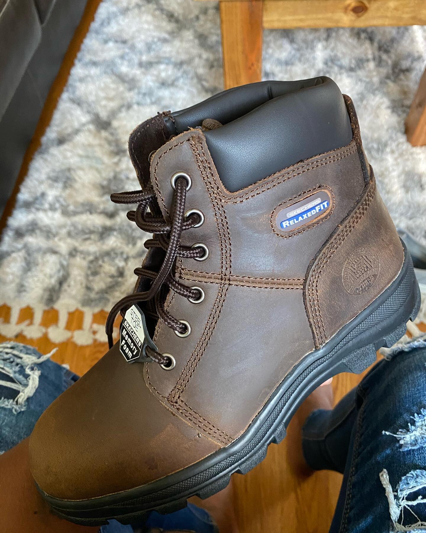 My other steel toed boots where bought back when I was a telephone pole climber for At&amp;t back in 2011. It was definitely time for some new boots 🥰 they are cute and comfy! 🥰🥰