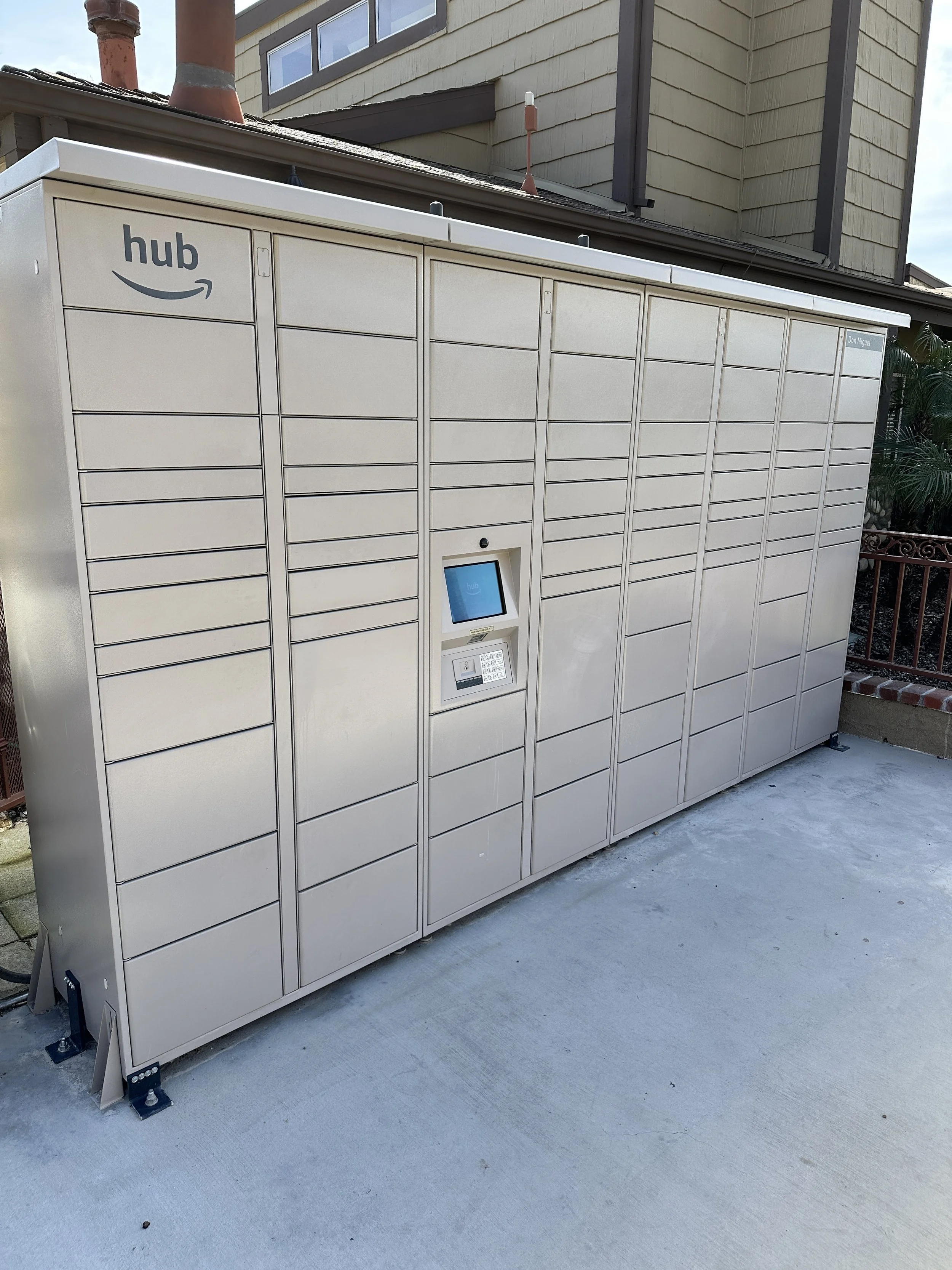 Amazon locker concrete slab in Rancho Cucamonga, Ca.