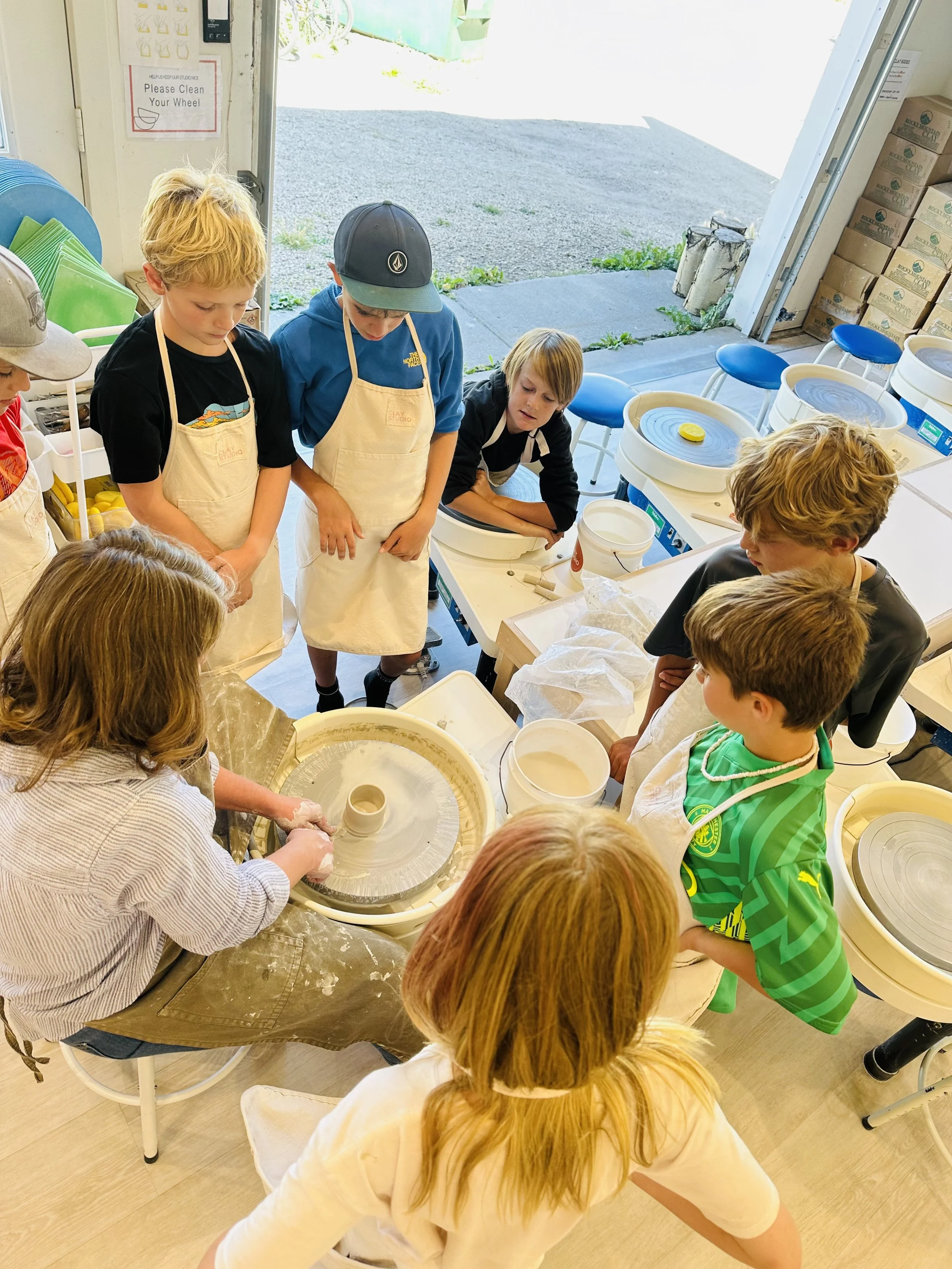 Fall 2025 Wednesday Afternoon Kids 9+ Wheel throwing & Hand building Class