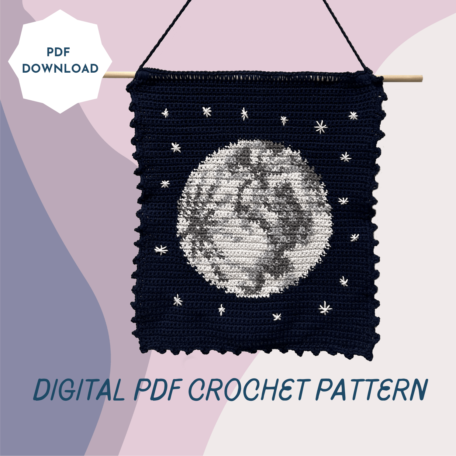 Digital Crochet Pattern Moon Tapestry.png