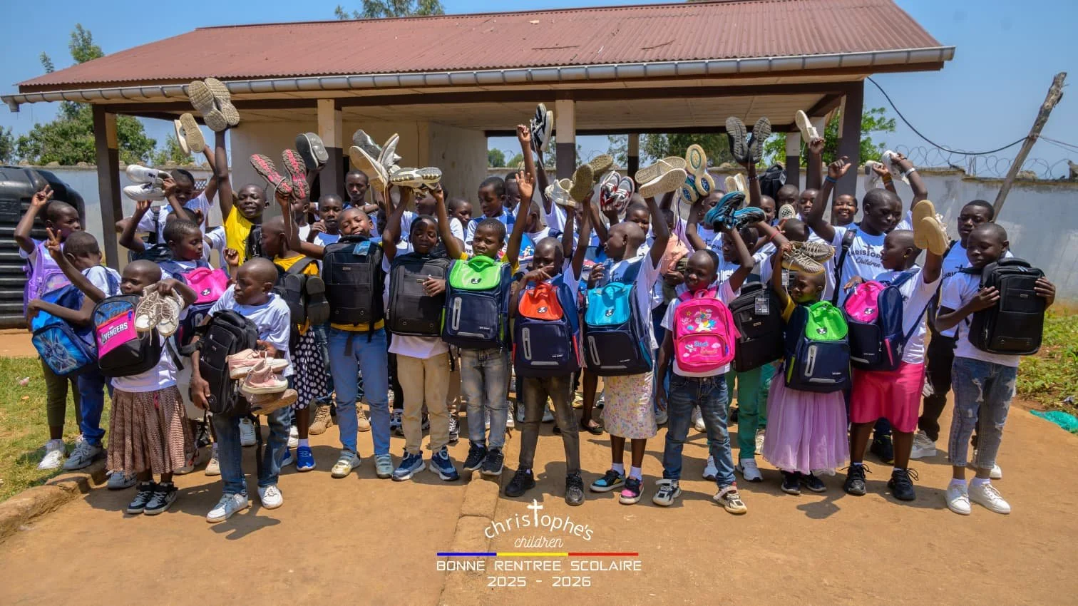 The children have all their school supplies and new shoes!