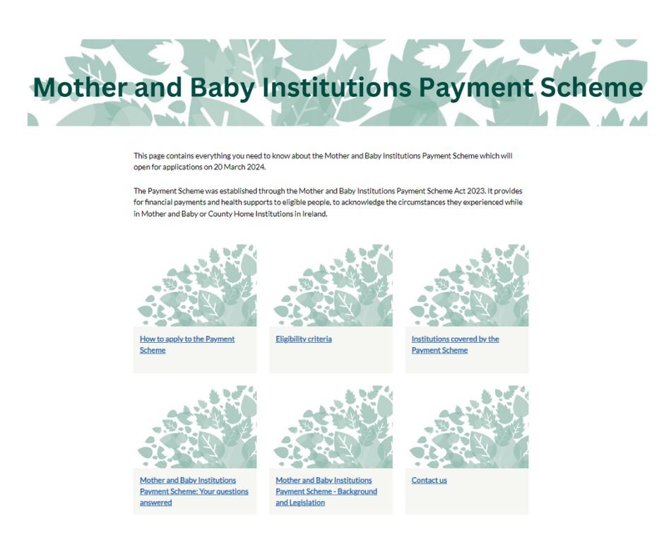 Mother and Baby Institutions Payment Scheme