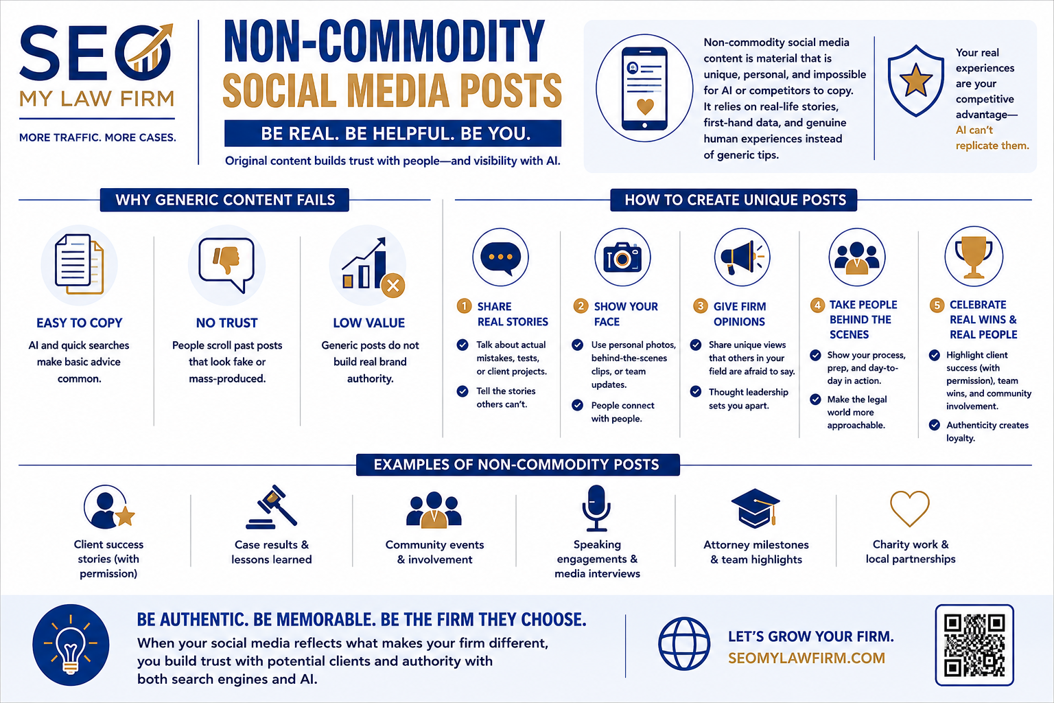 Non-Commodity Social Media Strategy Infographic