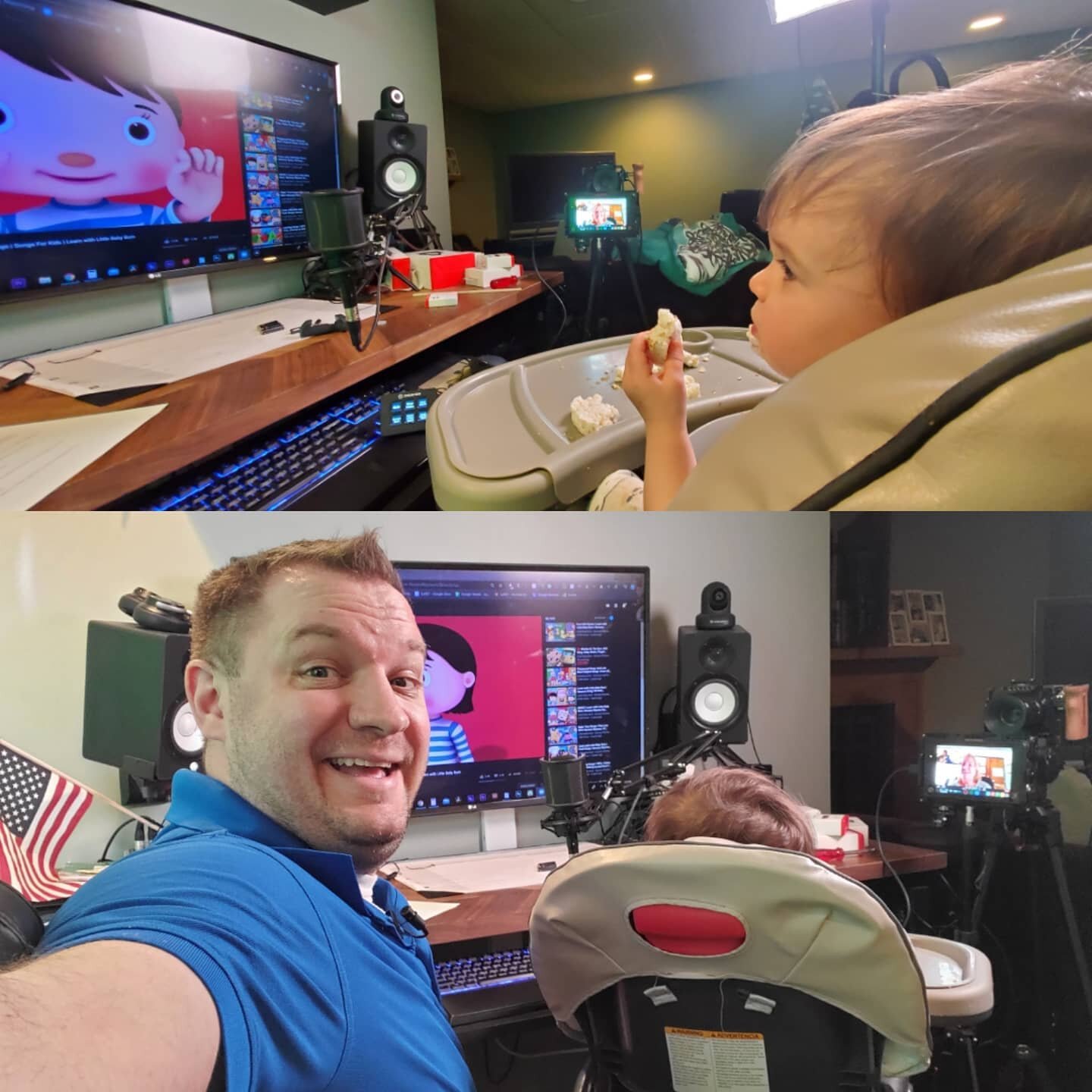 Look at my hardworking assist editor; taking a meeting on her lunch break.
#zoommeeting #dadlife #VideoCallTips