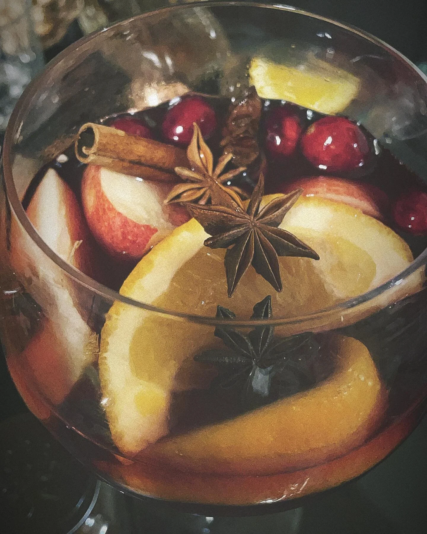 Baby it&rsquo;s cold outside, but this sangria has me warm on the inside! Tag me when you give it a try!