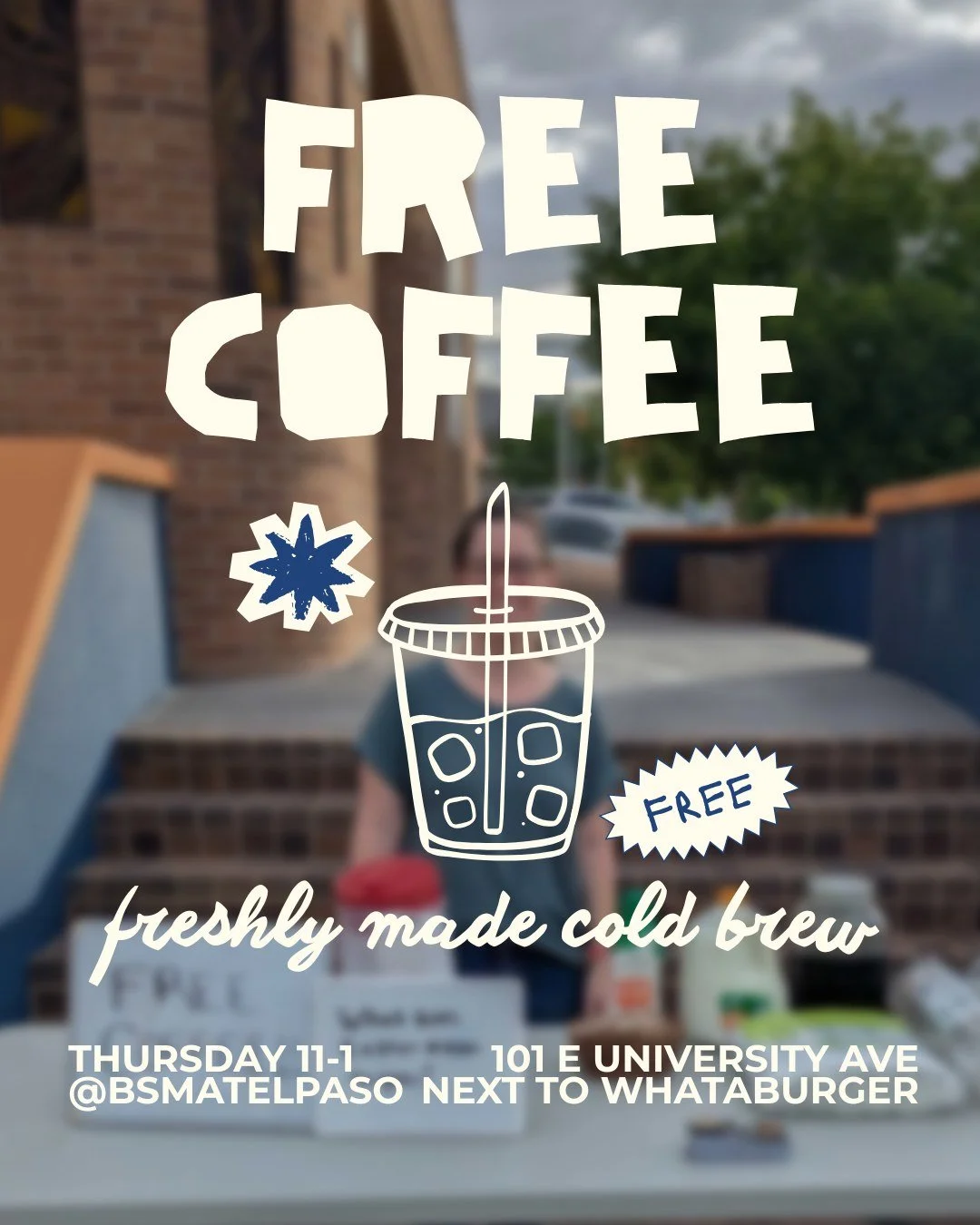 be so fr&hellip; you were gonna spend $7 for one anyway 😭 so come get it FREE instead ☕️

outside the BSM
101 E University Ave

your caffeine budget just got a little healthier

#freecoffee #coffeelovers #utep #firstweekofschool #bsm