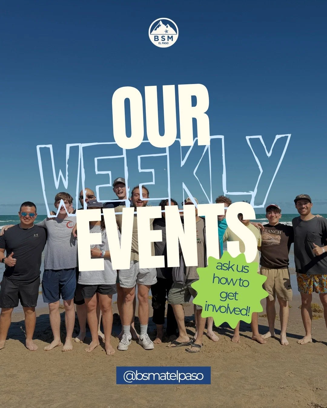POV: you just found your sign to get involved 👀⬇️

Come hang out. Meet people. Eat free food. Ask big questions. Worship with us.

But even more than that, come find your people + your place to serve. 🫶

At the BSM, we want to see you live out your