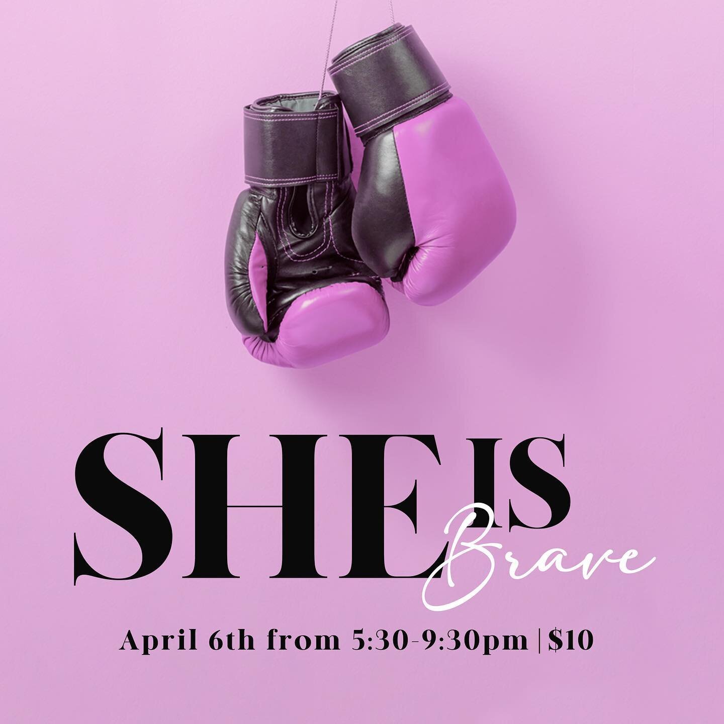 SHE IS BRAVE

Our annual girls event is coming up on Saturday, April 6!  There will be worship, messages, games, giveaways, snacks and more! You don&rsquo;t want to miss this event!

Cost is $10, and new friends are FREE! Bring TWO new friends and YO